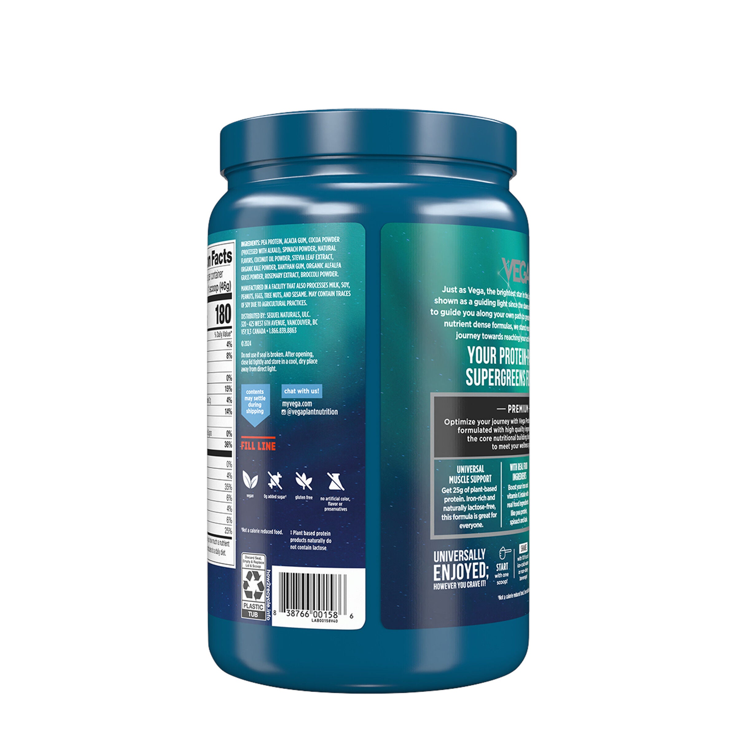 Premium Protein + Supergreens - Creamy Chocolate (13 Servings)  | GNC