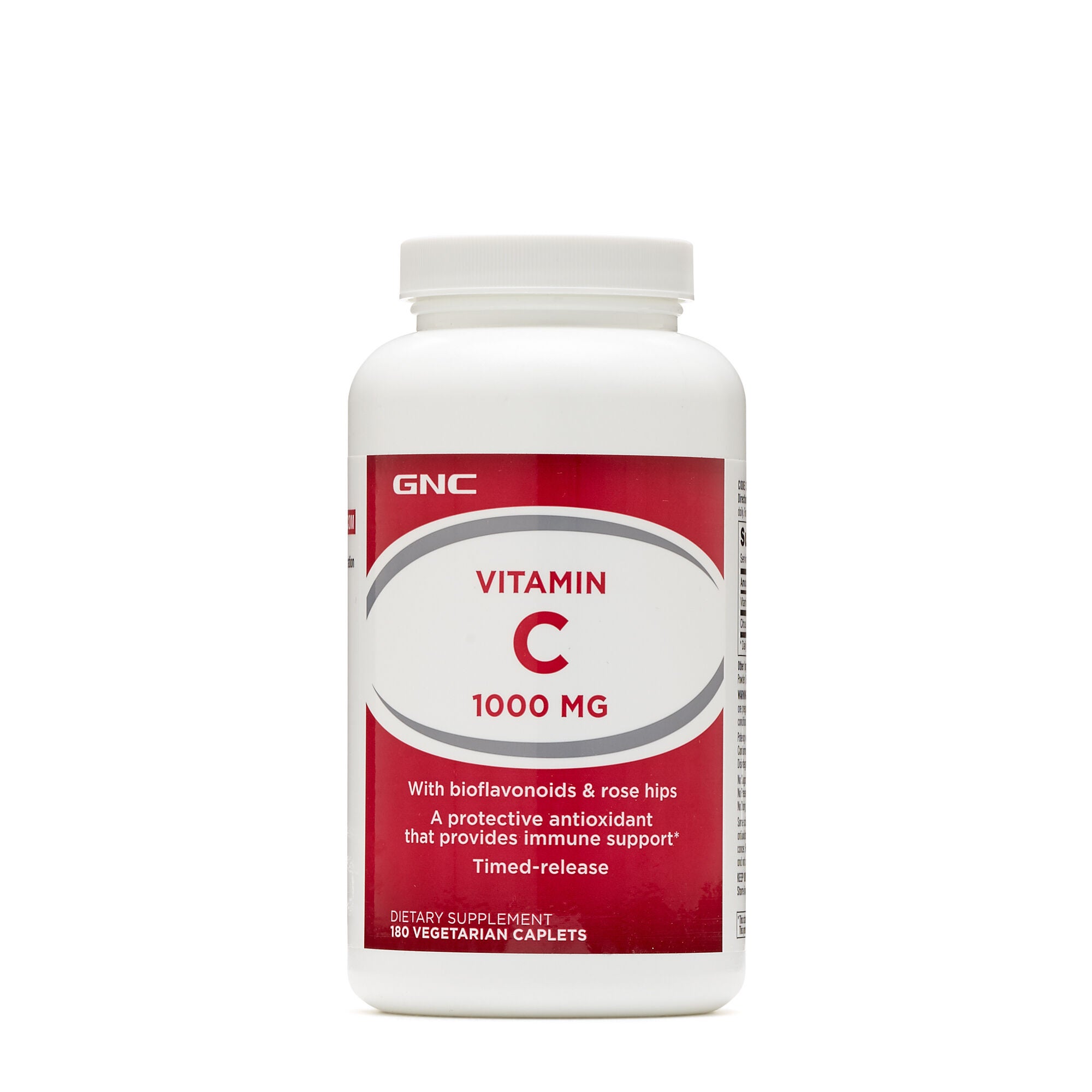 Gnc Vitamin C 1000 Mg Bioflavonoids Rose Hips 180 Caplets Gnc