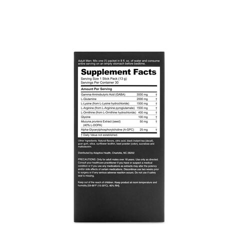Nugenix GH Booster Tea Berry Blast Supplement Facts