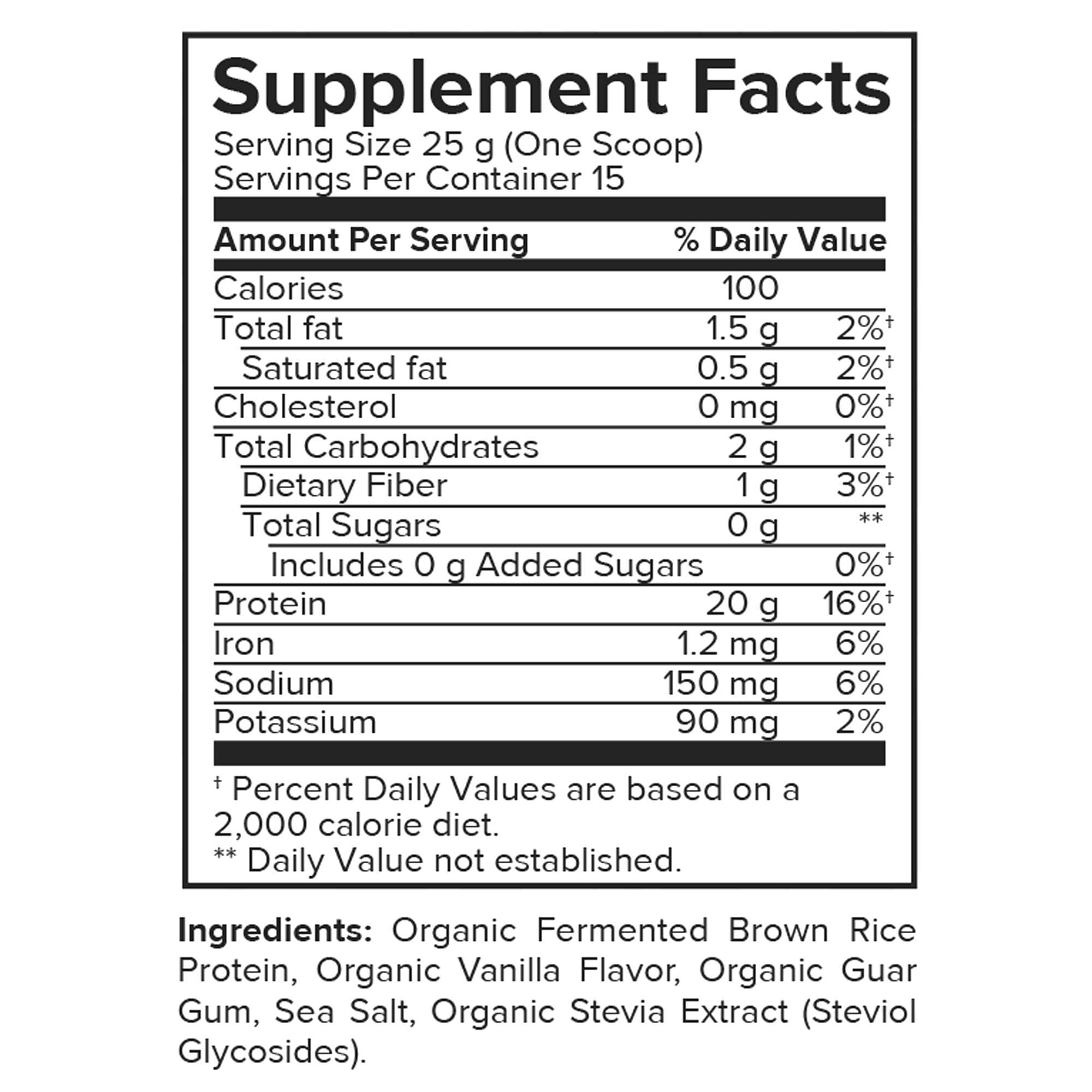 Vegan Plant Protein - Vanilla (15 Servings)  | GNC