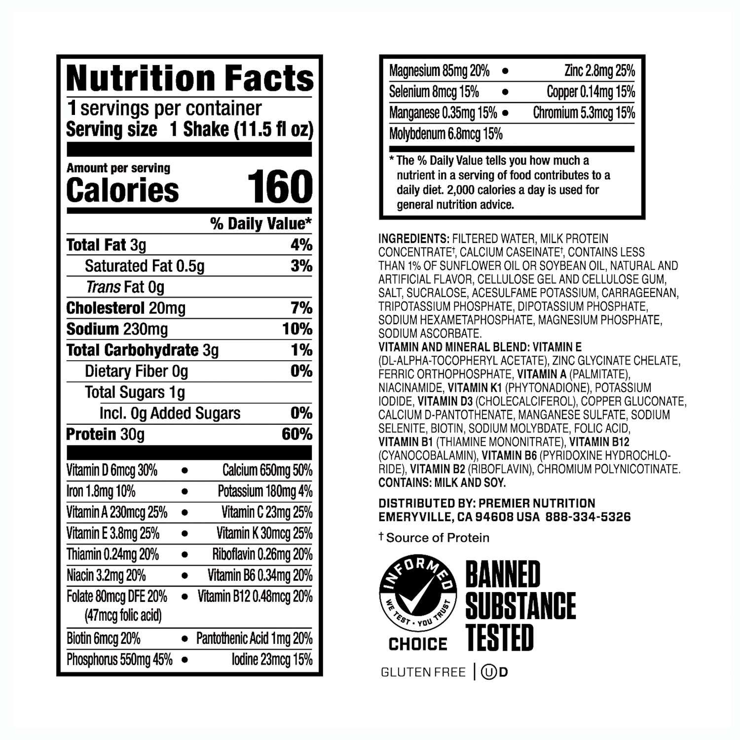 Performance Protein Shake RTD - Baskin Robbins&trade; Very Berry Strawberry (12 Bottles)  | GNC