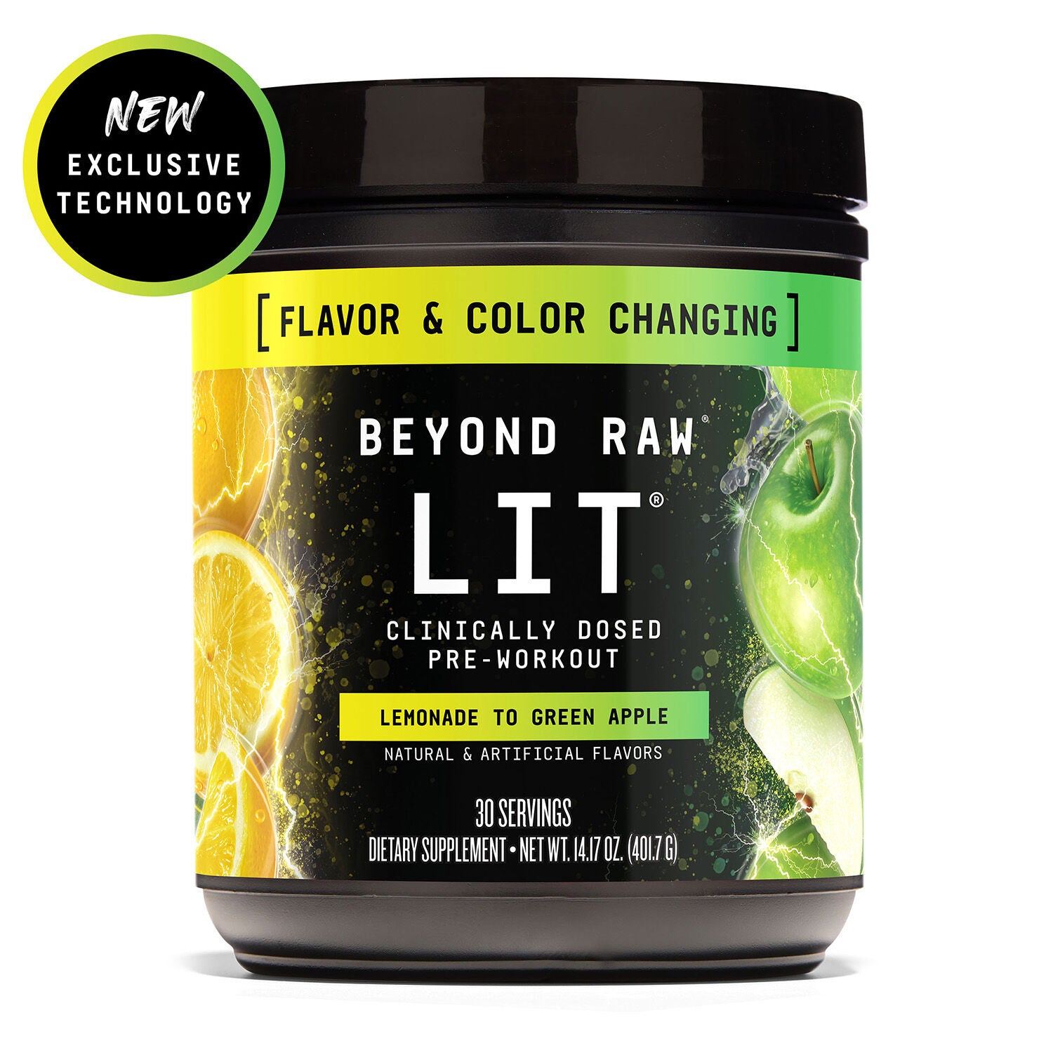 LIT™ Pre-Workout - Lemonade to Green Apple (30 Servings)