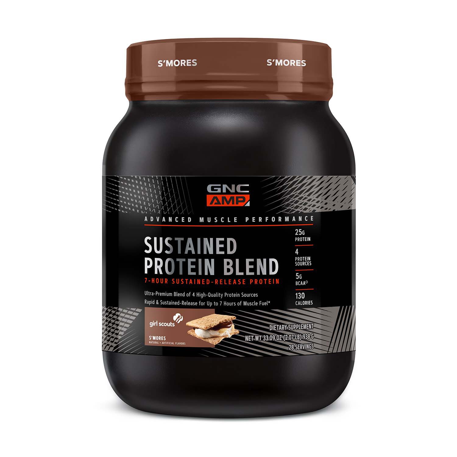 Gnc Amp Sustained Protein Blend Girl Scout S Mores Gnc