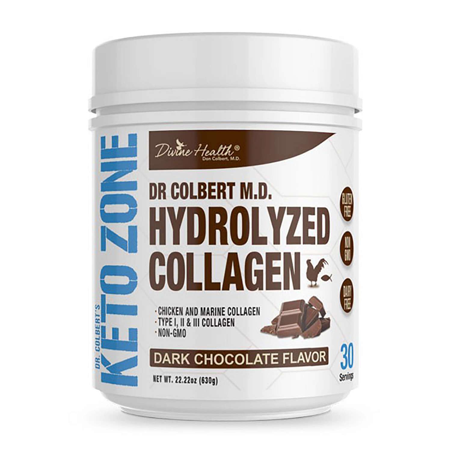Hydrolyzed Collagen - Dark Chocolate (30 Servings) Dark Chocolate | GNC