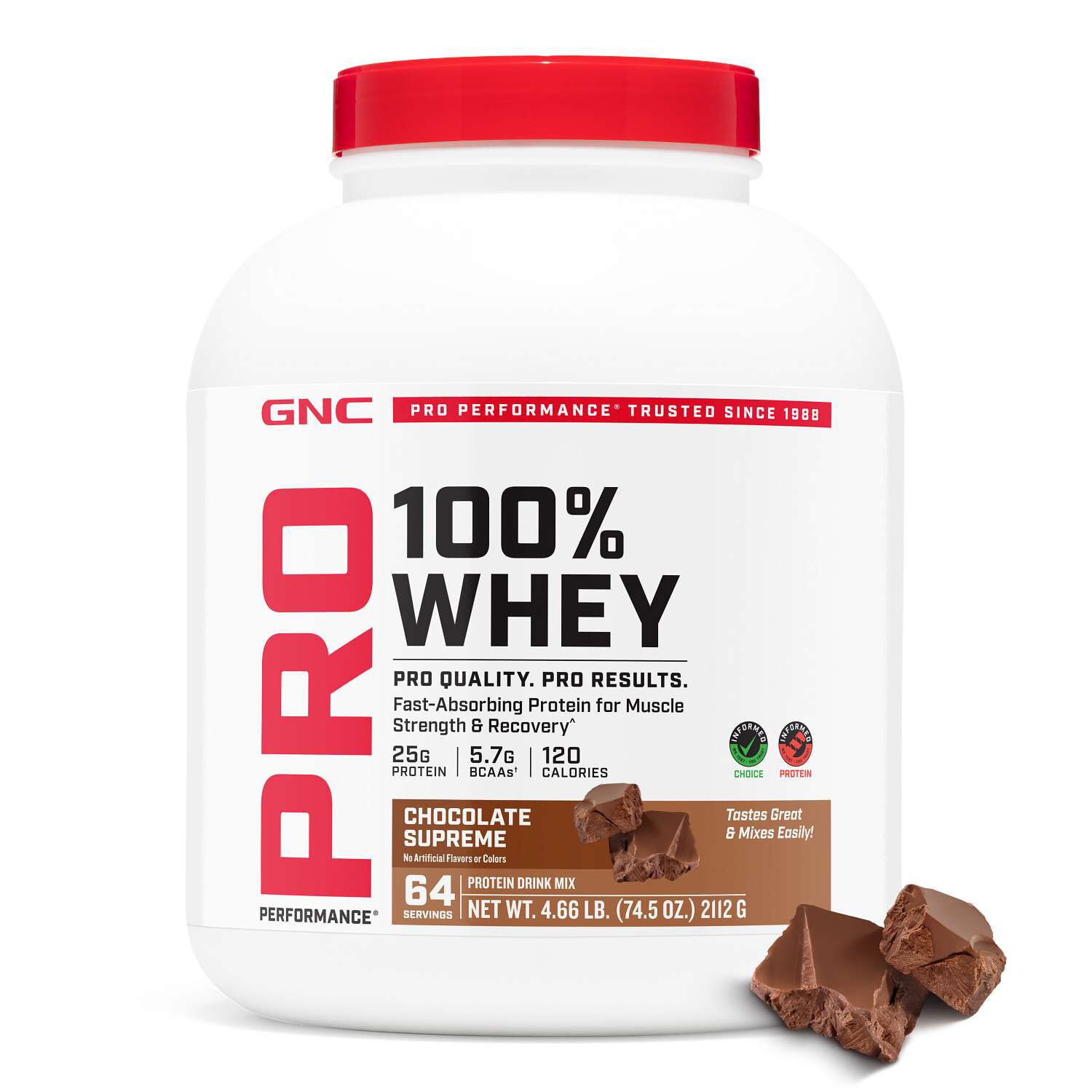 100% Whey 2.0 - Chocolate Supreme (64 Servings) | GNC