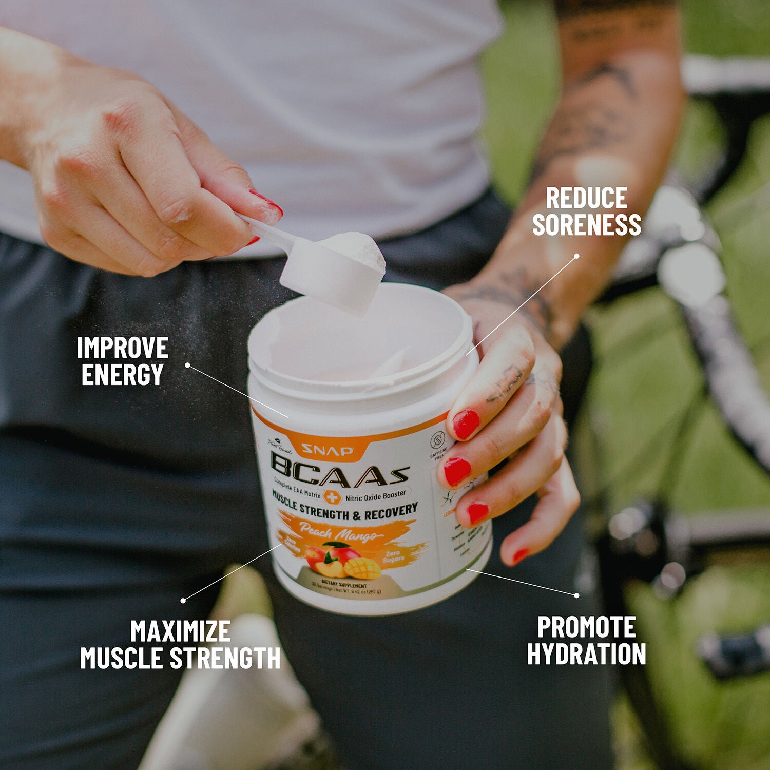 BCAA Powder - Peach Mango (30 Servings)