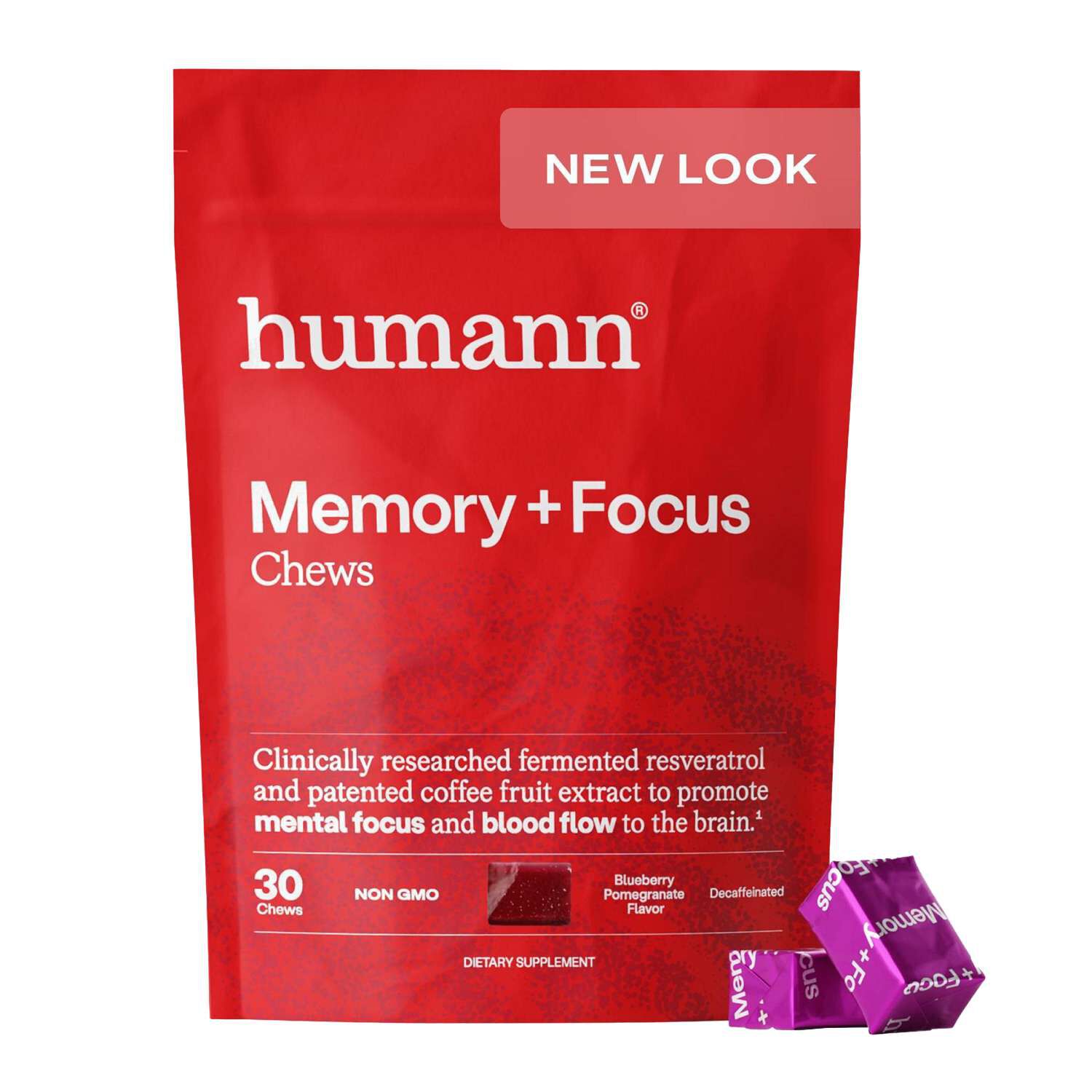 Memory + Focus - Blueberry Pomegranate - 30 Chews (30 Servings)  | GNC