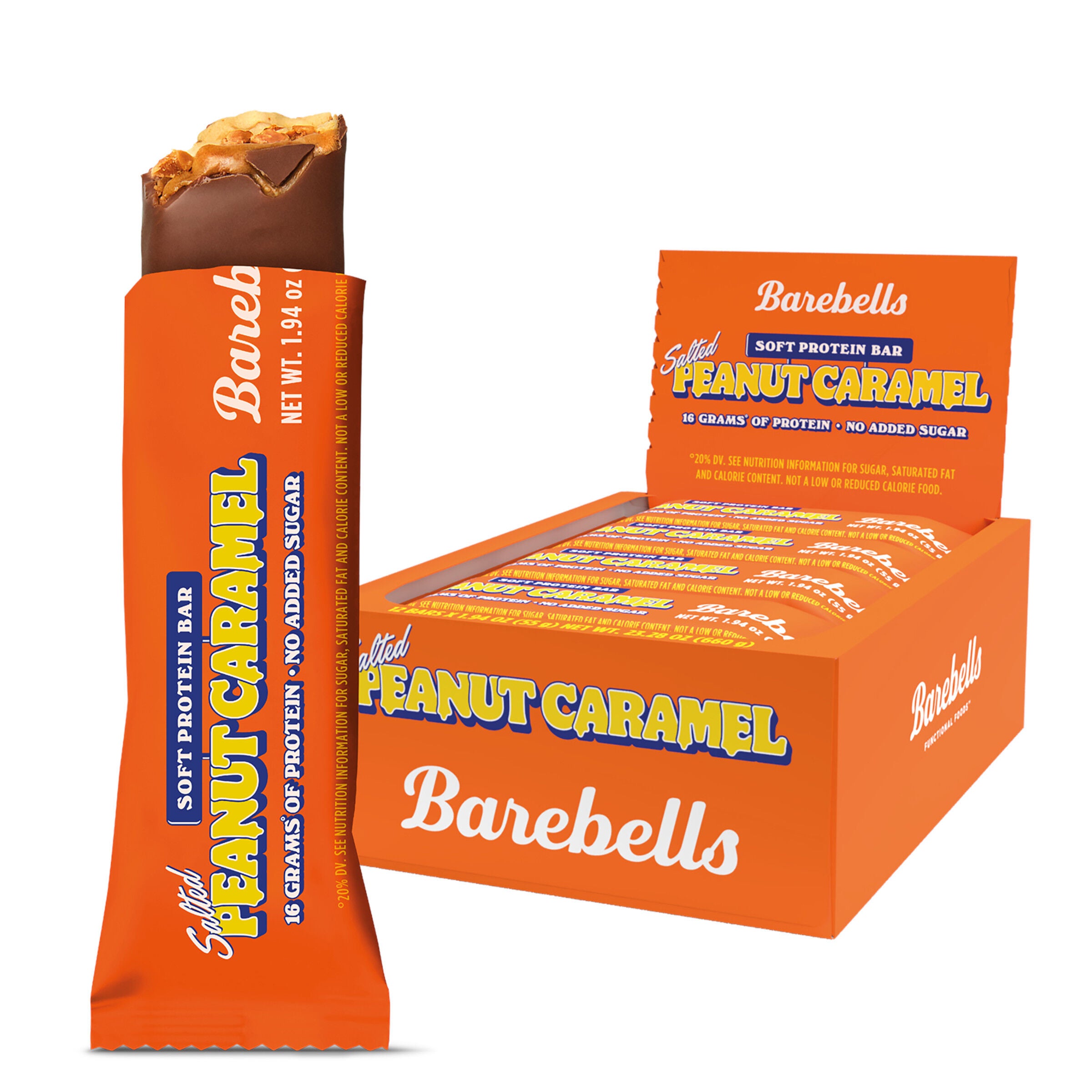Soft Protein Bar - Salted Peanut Caramel (12 Bars) | GNC