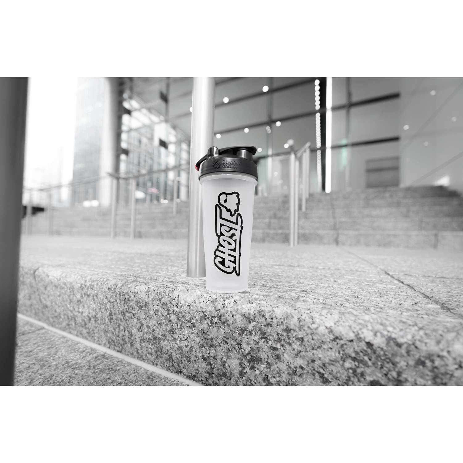 Logo Shaker Bottle - Clear - 28oz.