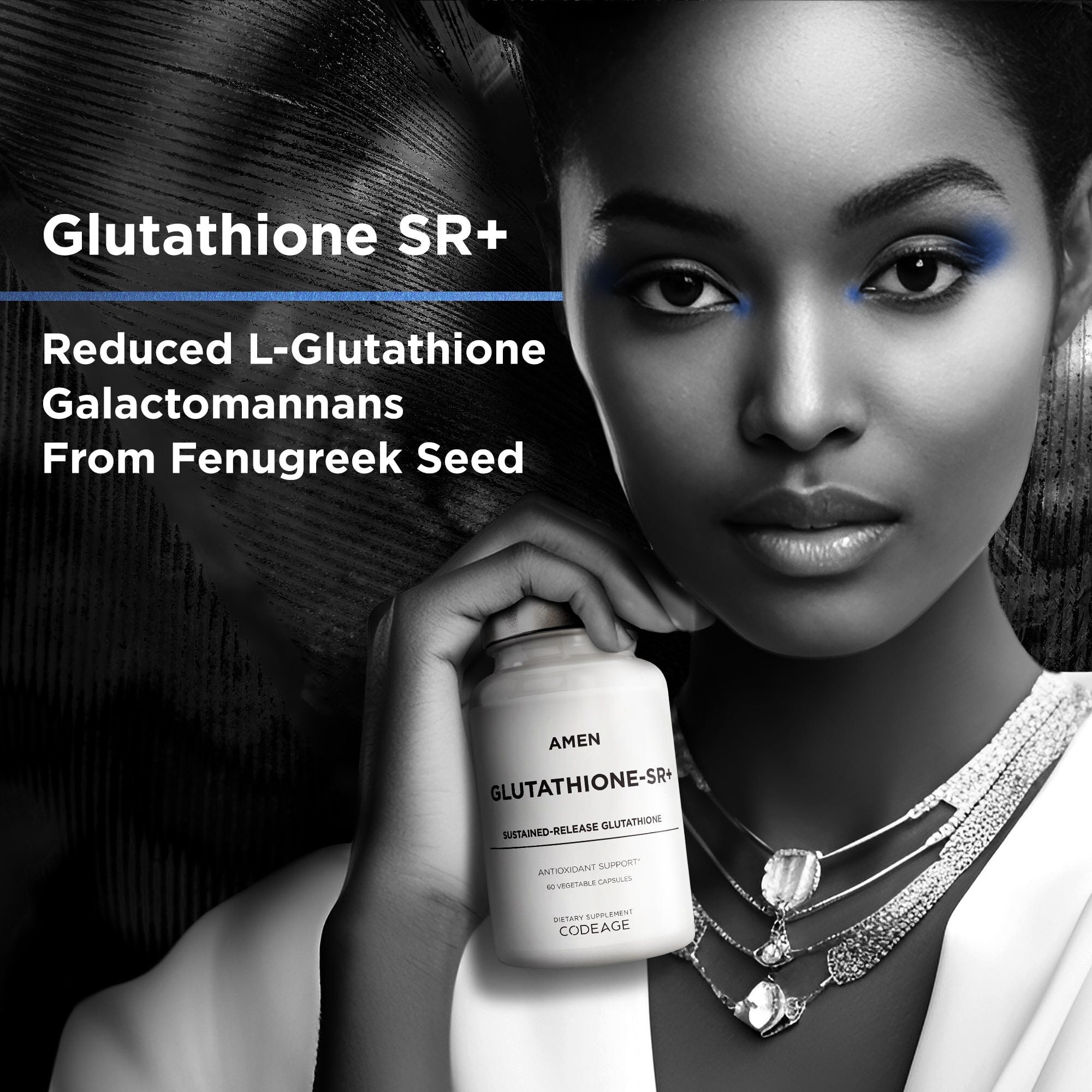 Amen Glutathione - SR+ - 60 Vegetable Capsules (60 Servings)