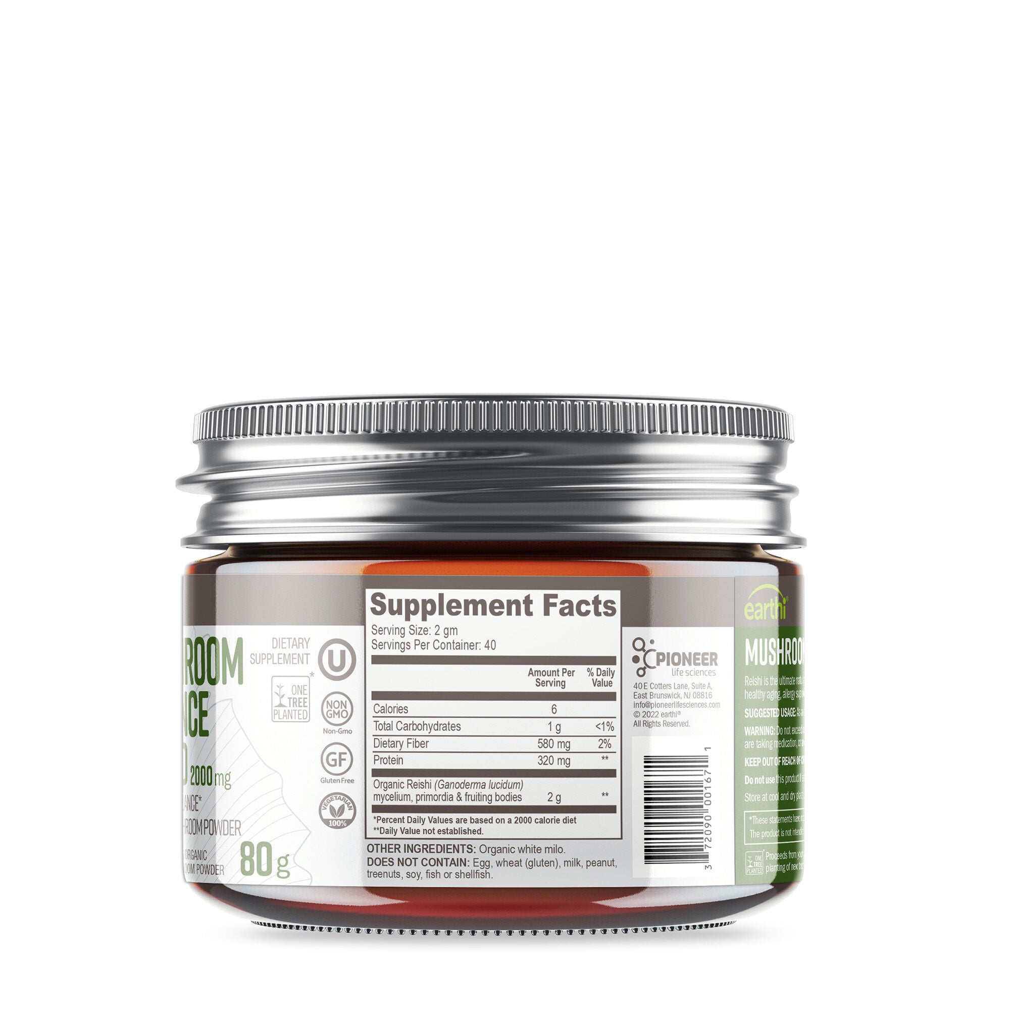 Mushroom Balance Blend 2000mg - 80g (40 Servings)  | GNC