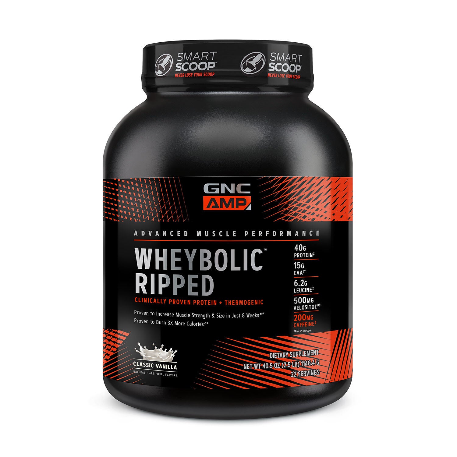 GNC AMP Wheybolic Whey Protein Ripped Classic Vanilla