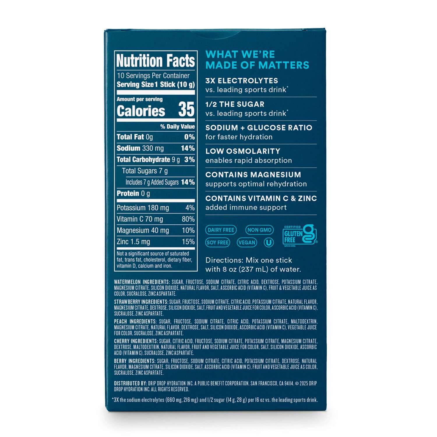 Electrolyte Drink Mix - Variety Pack (10 Sticks)  | GNC