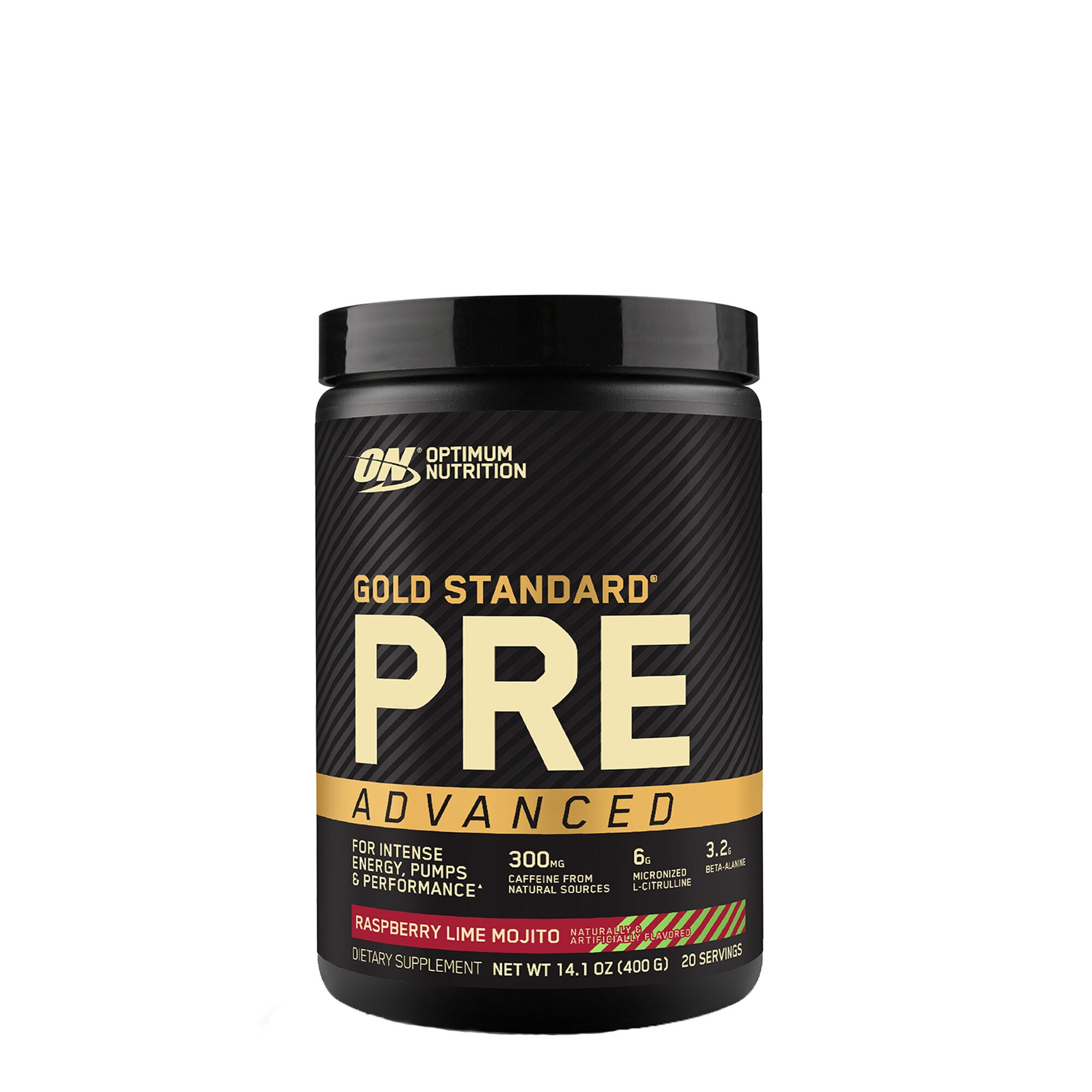 Gold Standard&reg; Pre Advanced - Raspberry Lime Mojito(20 Servings) Raspberry Lime Mojito | GNC