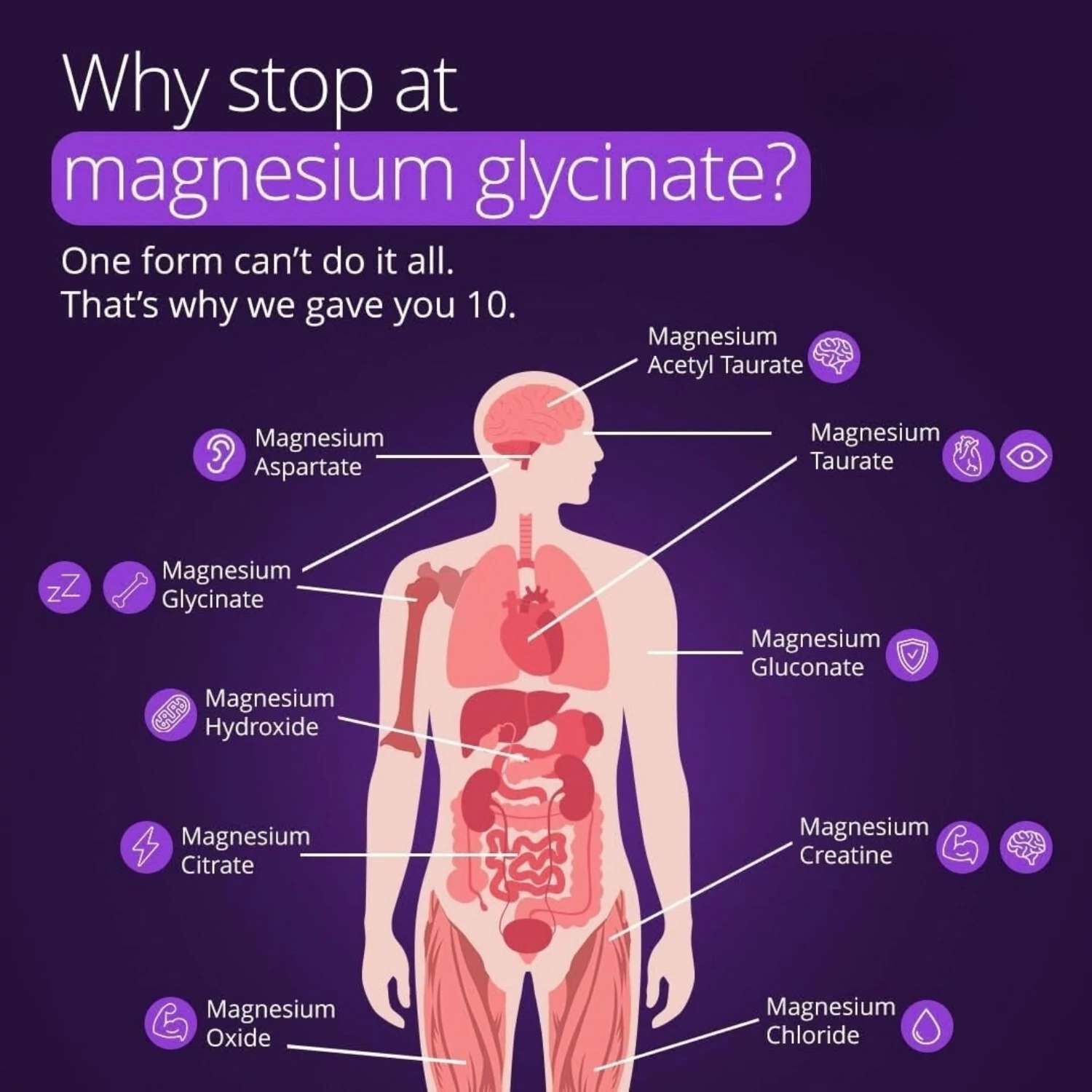 Magnesium+ Advanced Magnesium Blend - 42 Capsules (21 Servings)