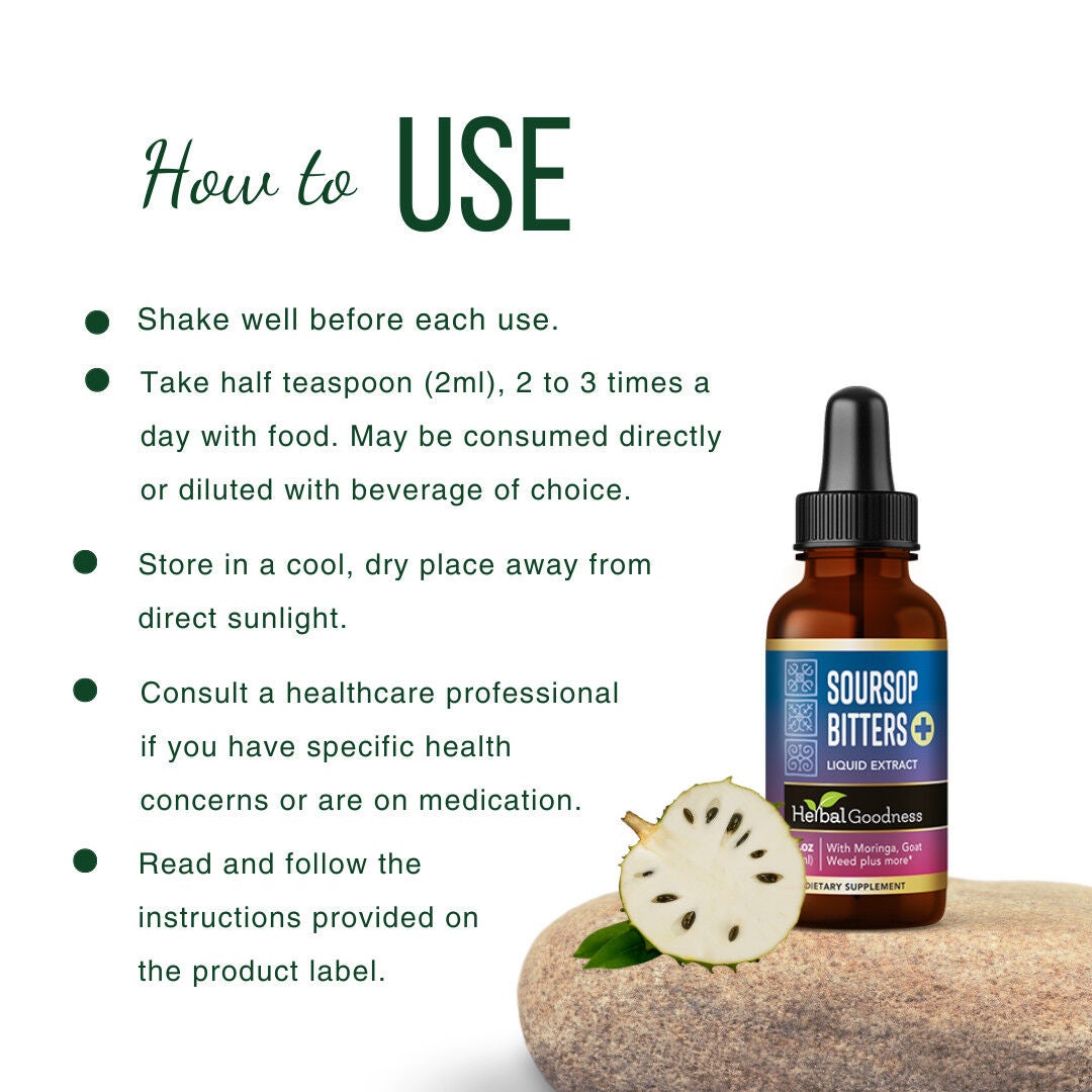 Soursop Bitters Liquid Extract - 1 fl oz. (24 Servings)