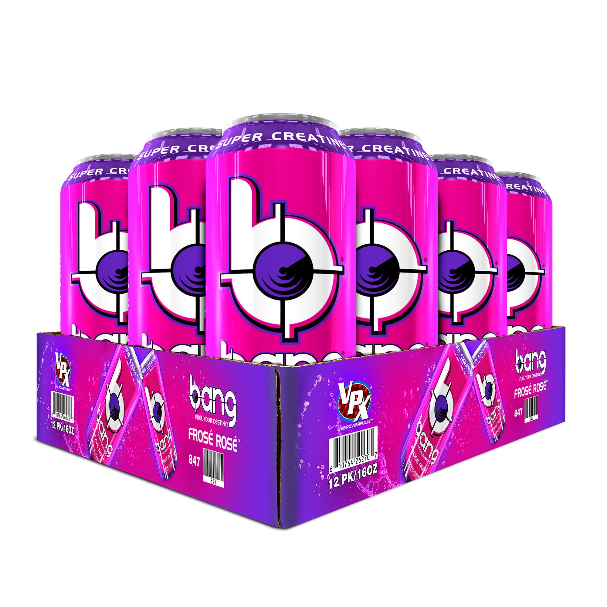 Bang Energy Drink Frose Rose 12 Pack Gnc