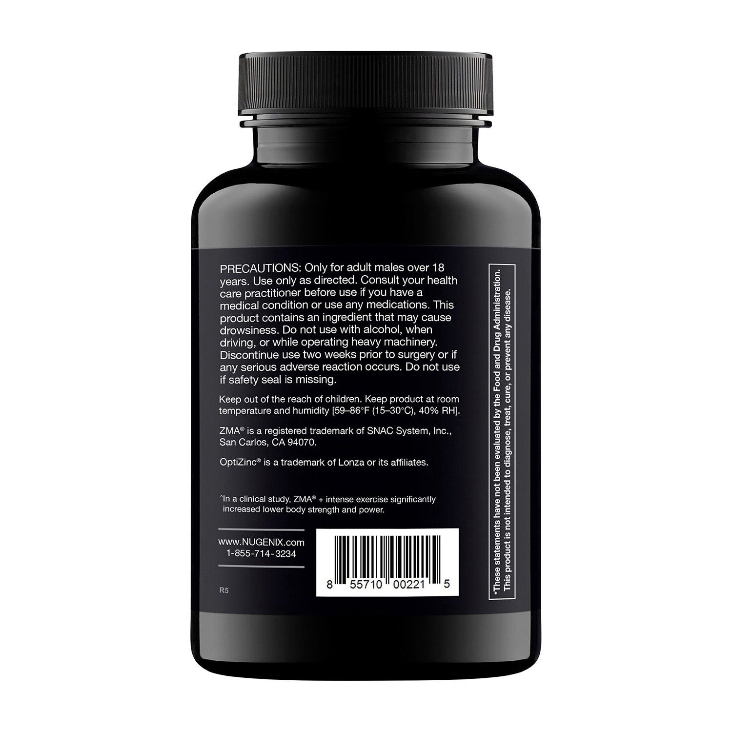 PM ZMA® Testosterone Support - 120 Capsules (30 Servings)