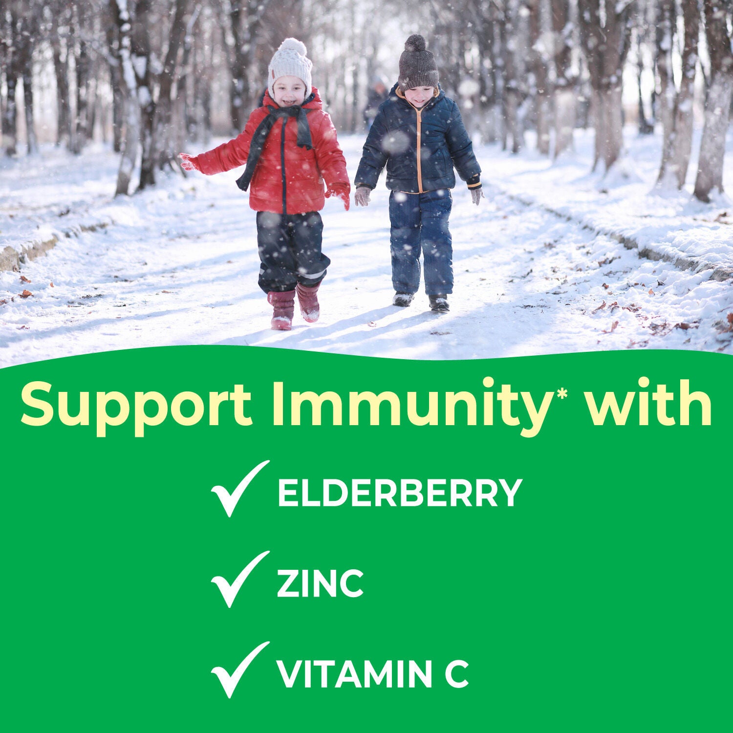 Kids Immune Support with Elderberry - 120 Chewables (60 Servings)