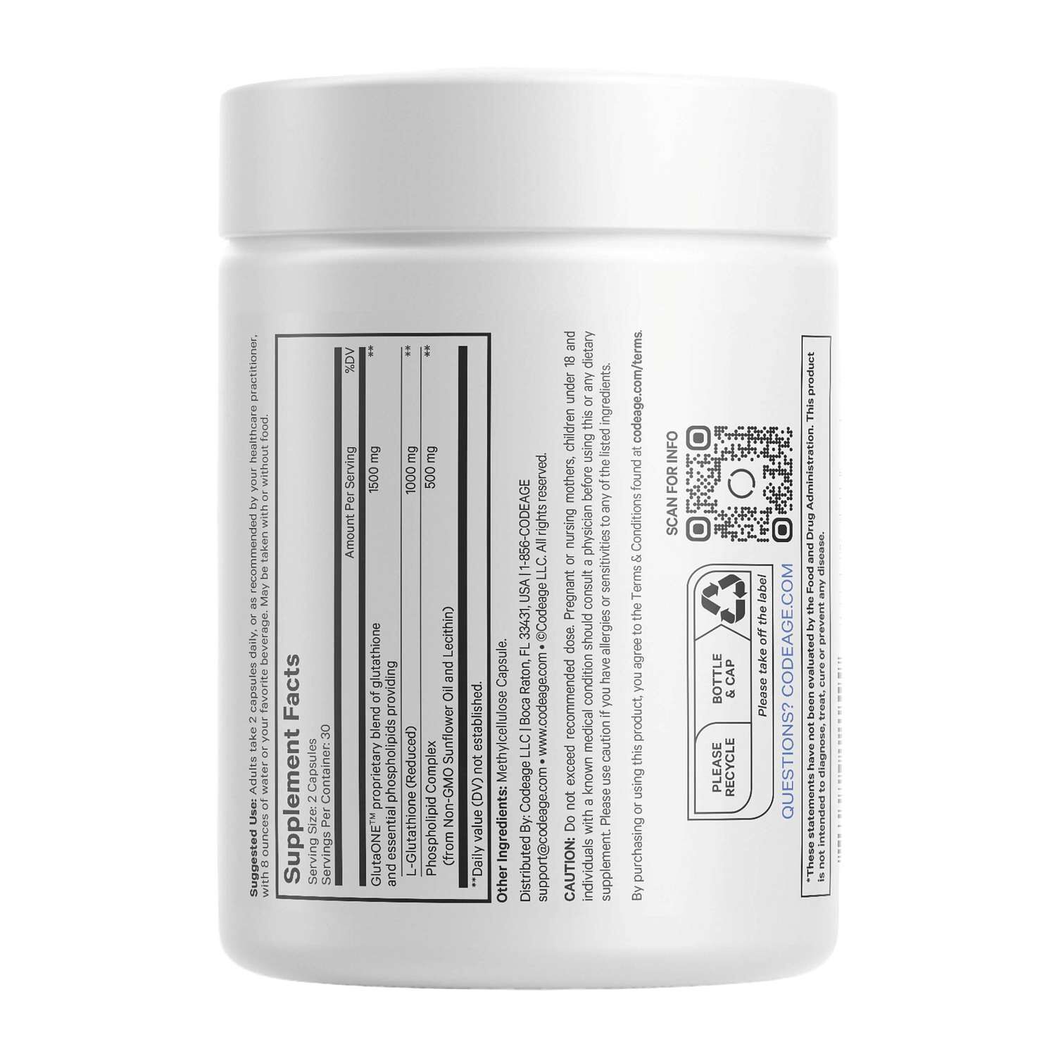 Liposomal Glutathione 1,000mg - 60 Capsules (30 Servings)  | GNC