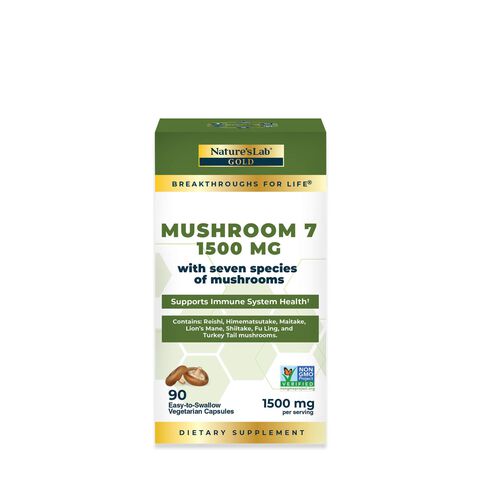Mushroom 7 - 90 Vegetarian Capsules &#40;45 Servings&#41;  | GNC