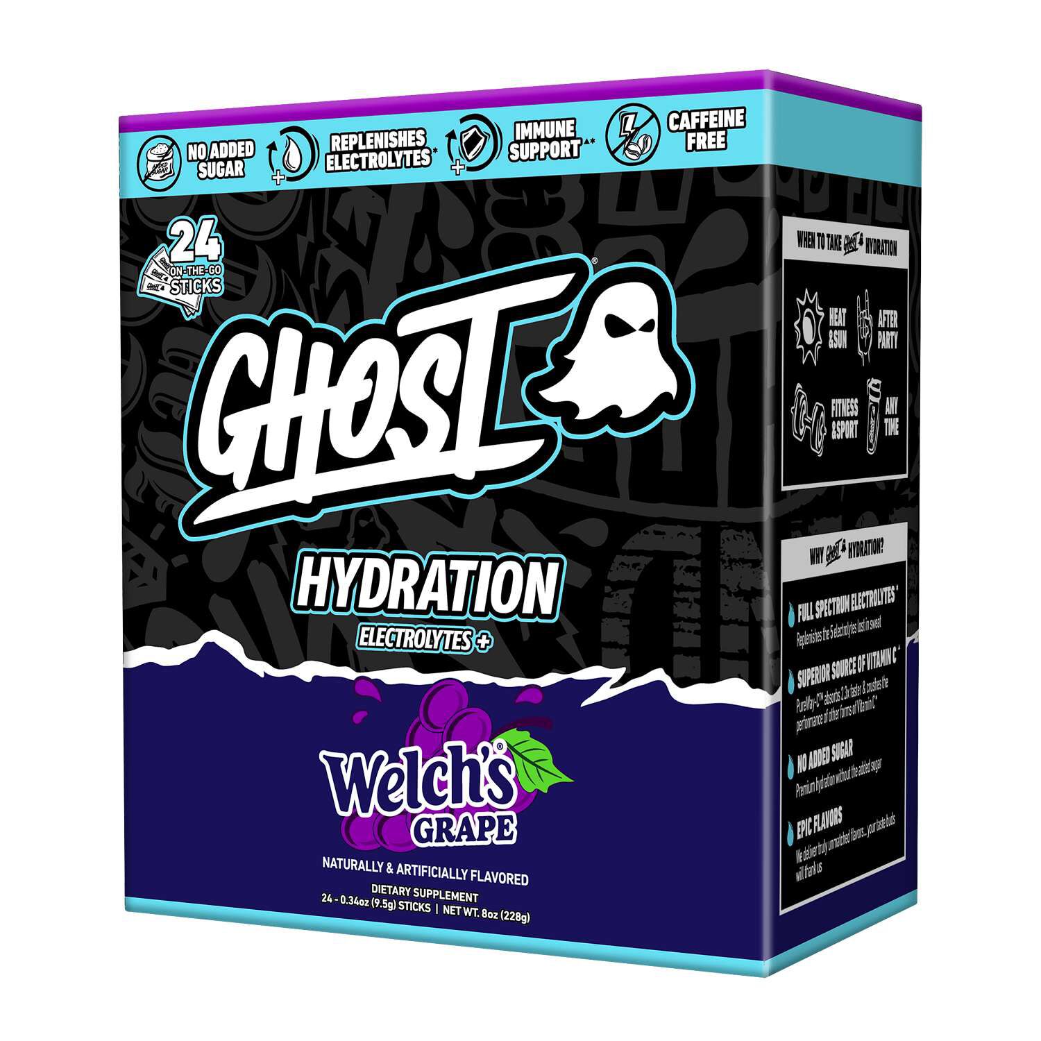 Hydration Sticks - Welch's&reg; Grape (24 Stick Packs)