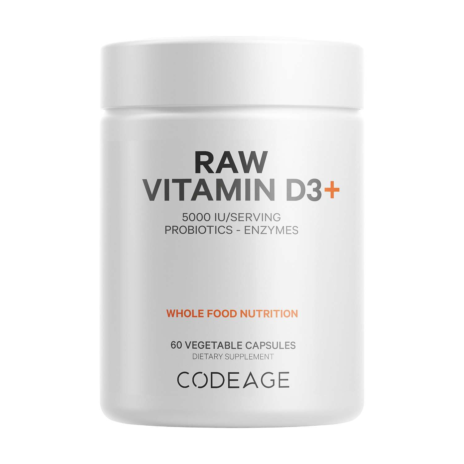 Raw Vitamin D3 - 60 Vegetable Capsule (60 Serving)  | GNC