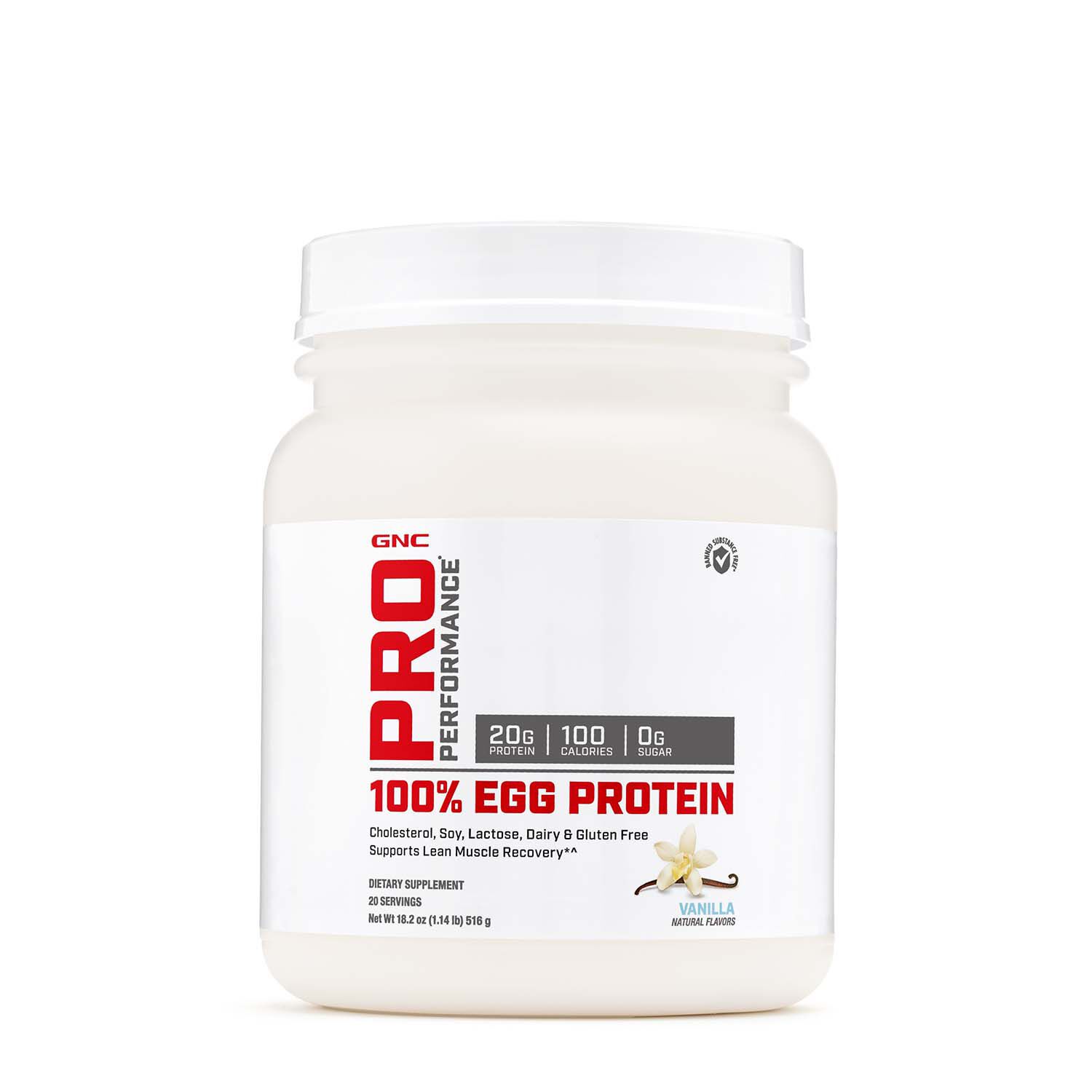 Gnc Pro Performance 100 Egg Protein Powder Vanilla Gnc