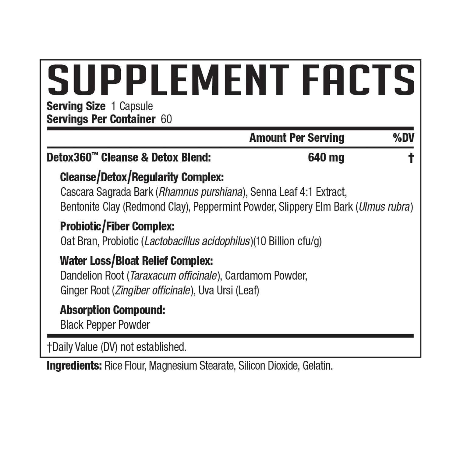 Detox360&trade; Advanced - 60 Capsules (60 Servings)  | GNC
