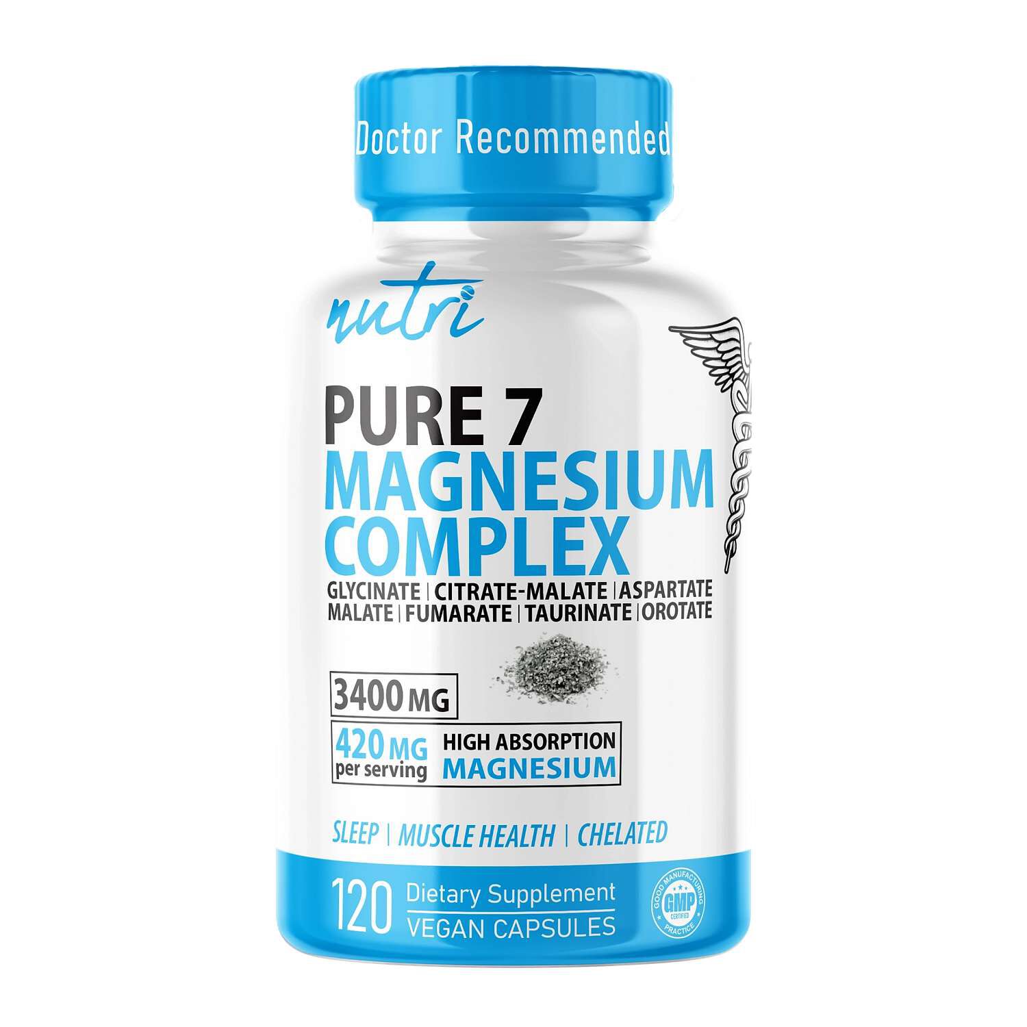 Magnesium Complex - 120 Vegan Capsules (30 Servings)  | GNC