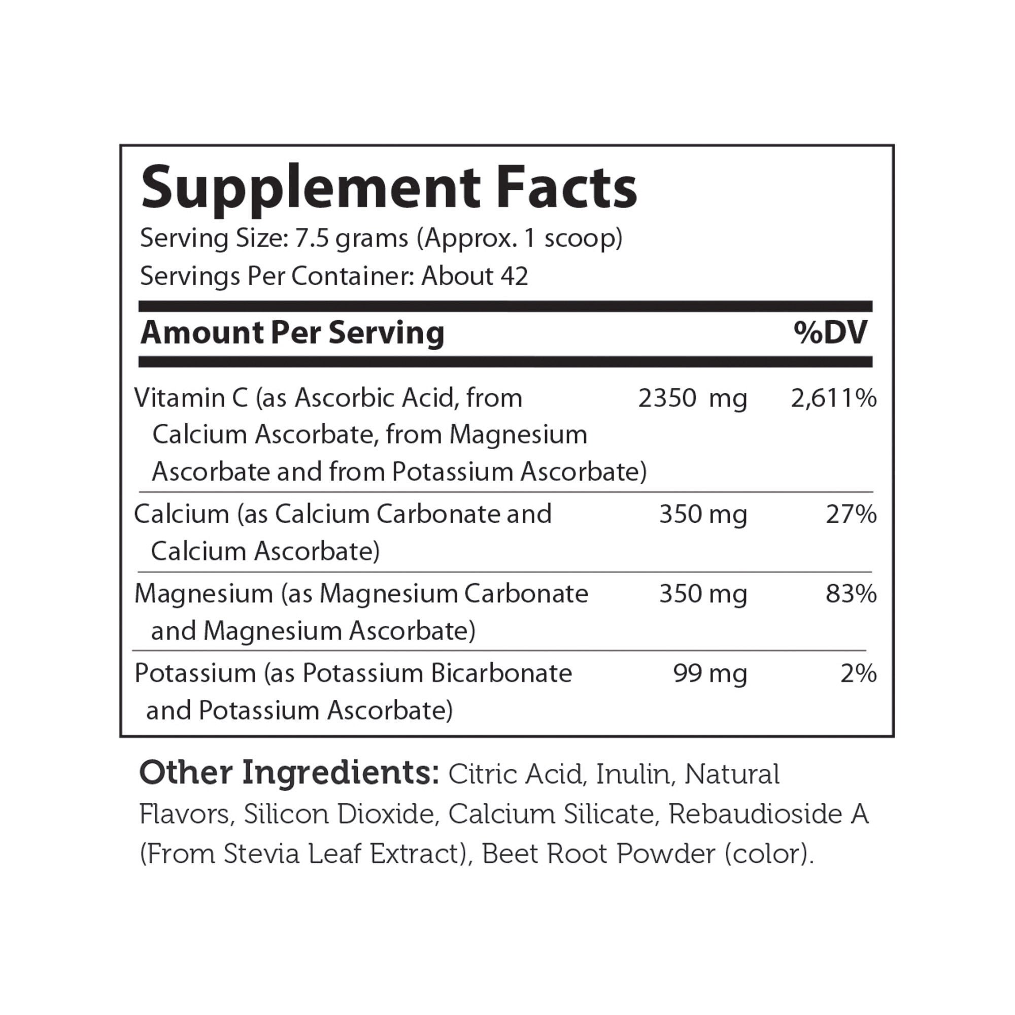 Buffered C Powder - Natural Berry Flavor - 11 oz. (42 Servings)