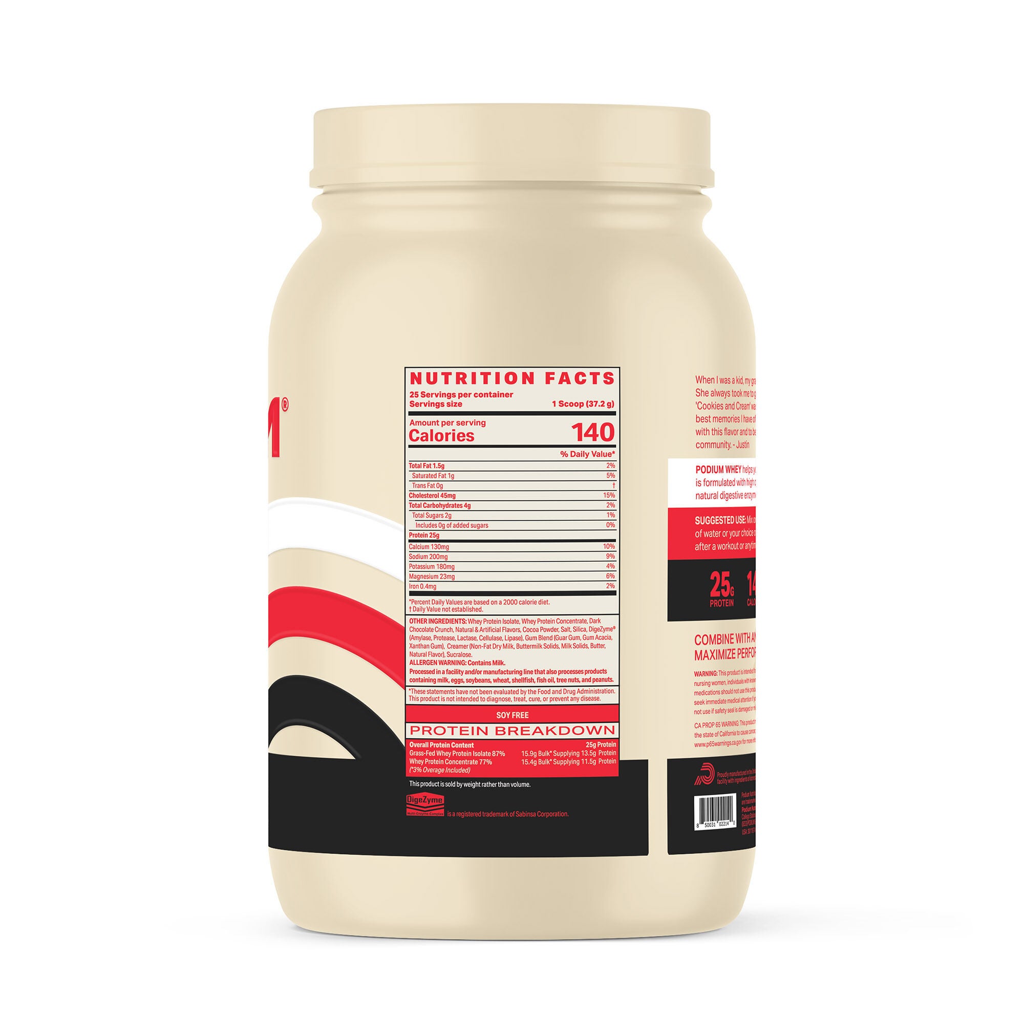 PODIUM® Whey Protein - Cookies and Cream | GNC
