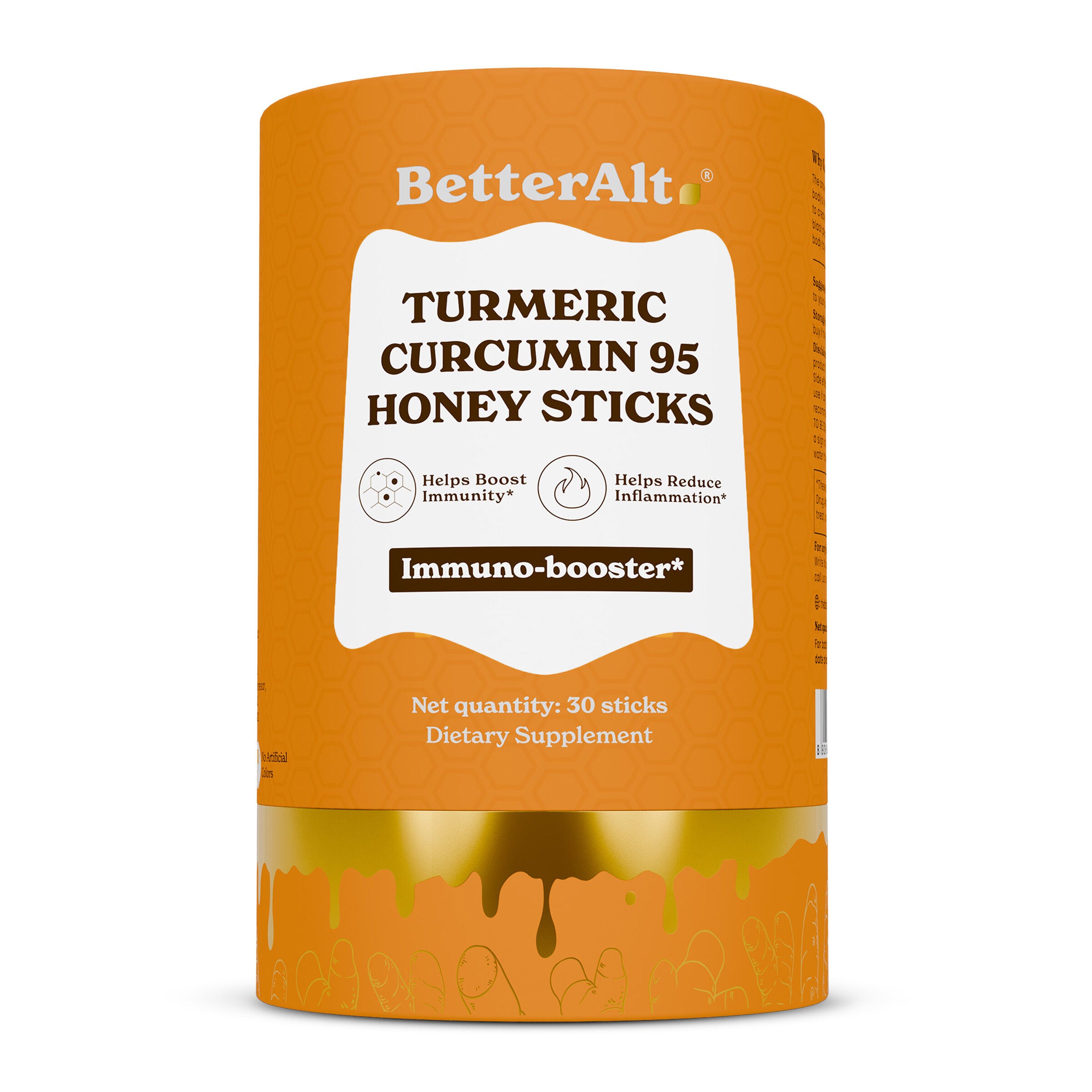 Turmeric Curcumin 95 Honey Sticks - 30 Sticks (30 Servings)