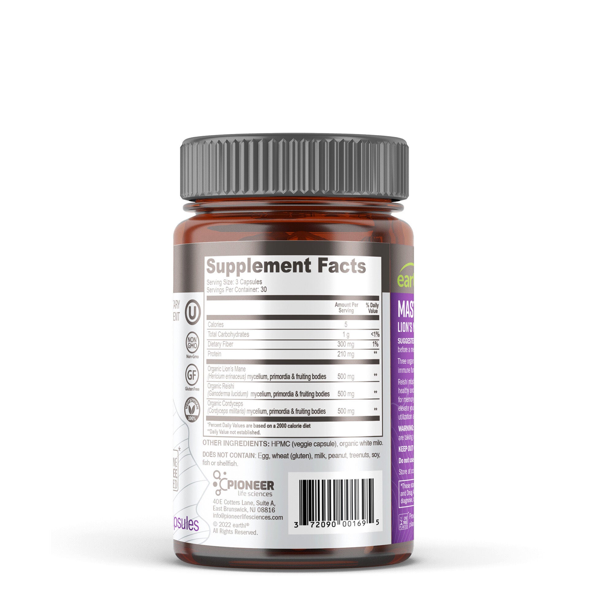 Master Mushroom Blend 500mg - 90 Capsules (30 Servings)  | GNC