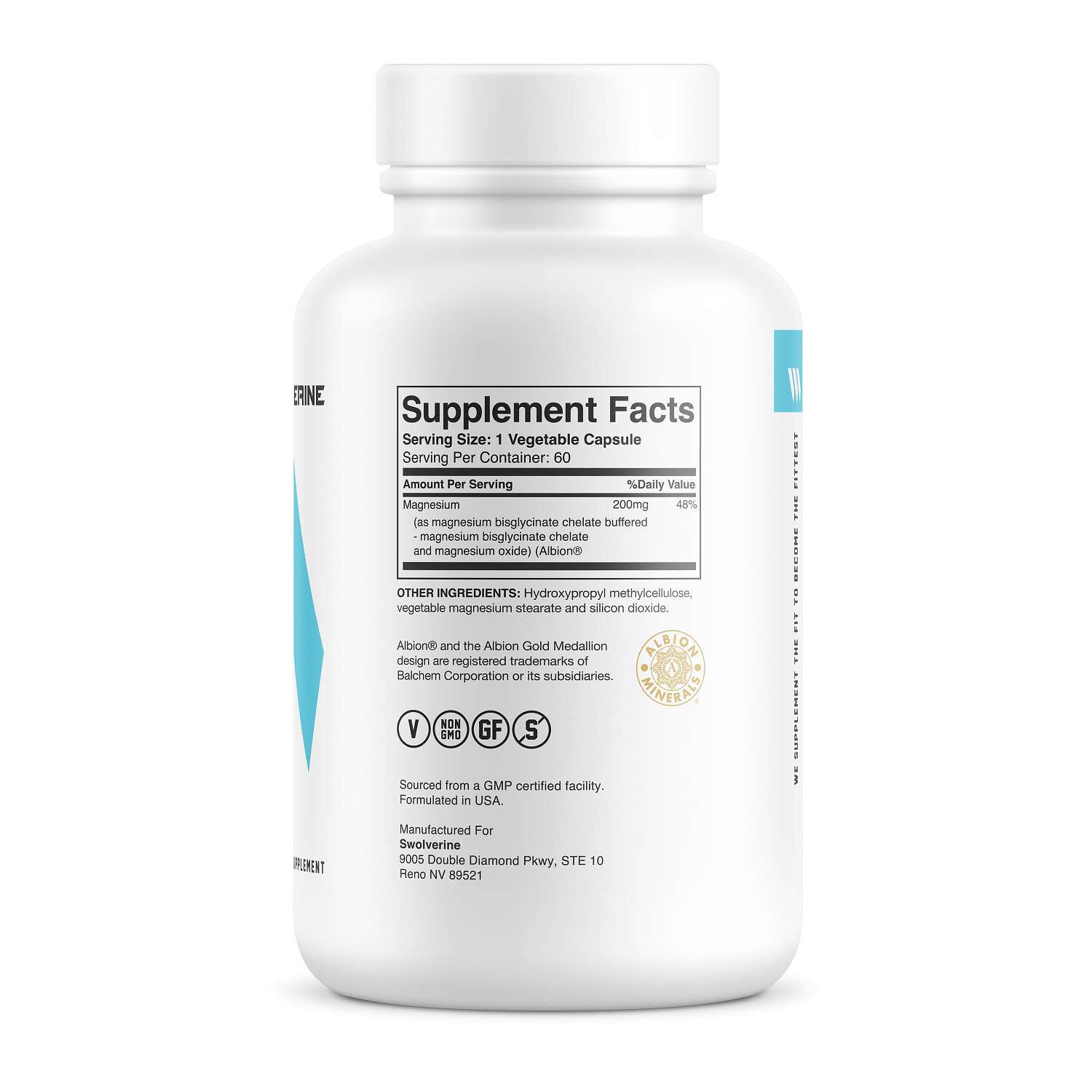 Magnesium Bisglycinate (60 Capsules)  | GNC