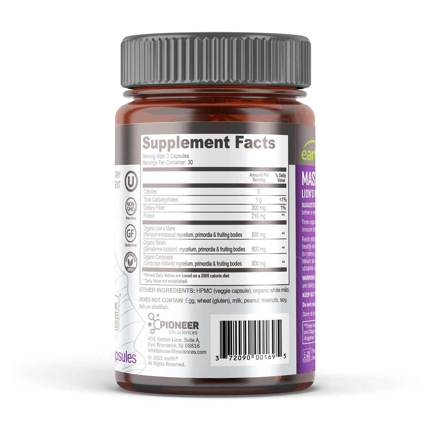 Master Mushroom Blend 500mg - 90 Capsules (30 Servings)  | GNC