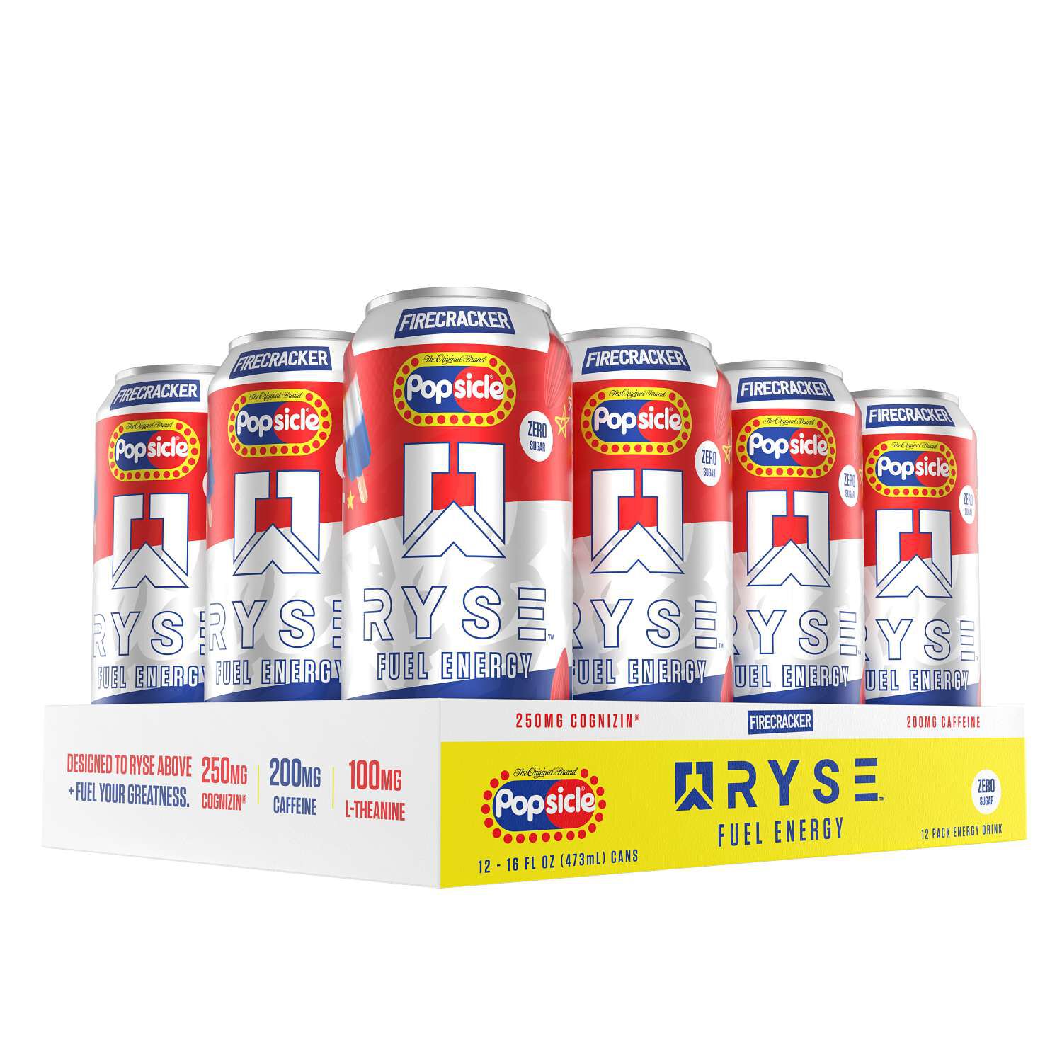 Fuel Energy Drink - Popsicle&reg; Firecracker - 16 fl oz. (12 Cans) Popsicle&reg; Firecracker | GNC