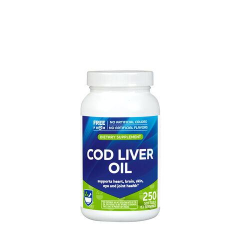 Natural Cod Liver Oil - 250 Softgels &#40;83 Servings&#41;  | GNC