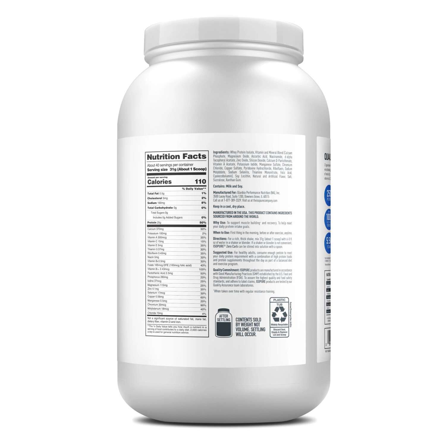 Protein Powder - Creamy Vanilla (40 Servings) Creamy Vanilla | GNC