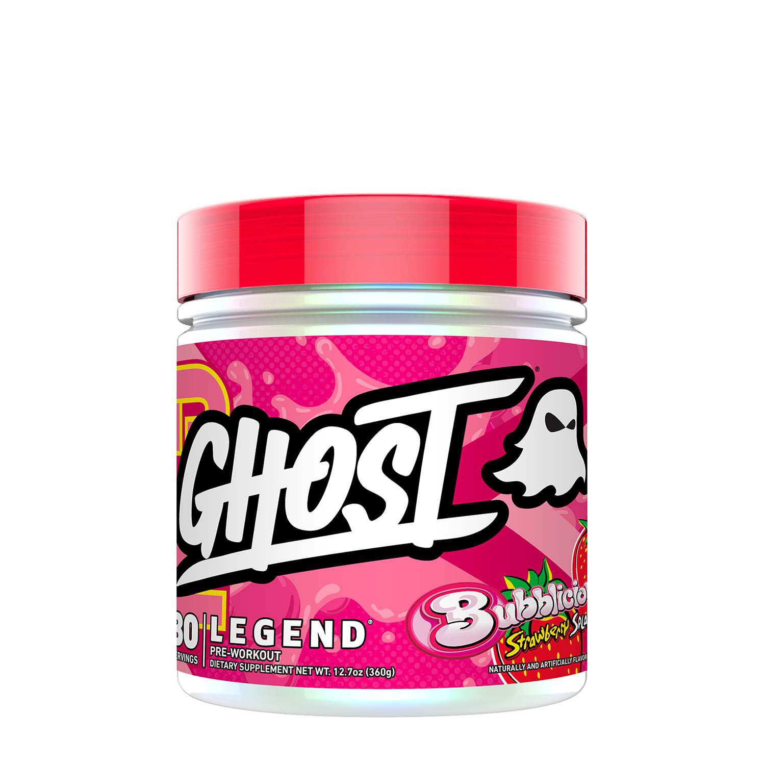 Ghost Legend Pre Workout Bubblicious Strawberry Splash Gnc