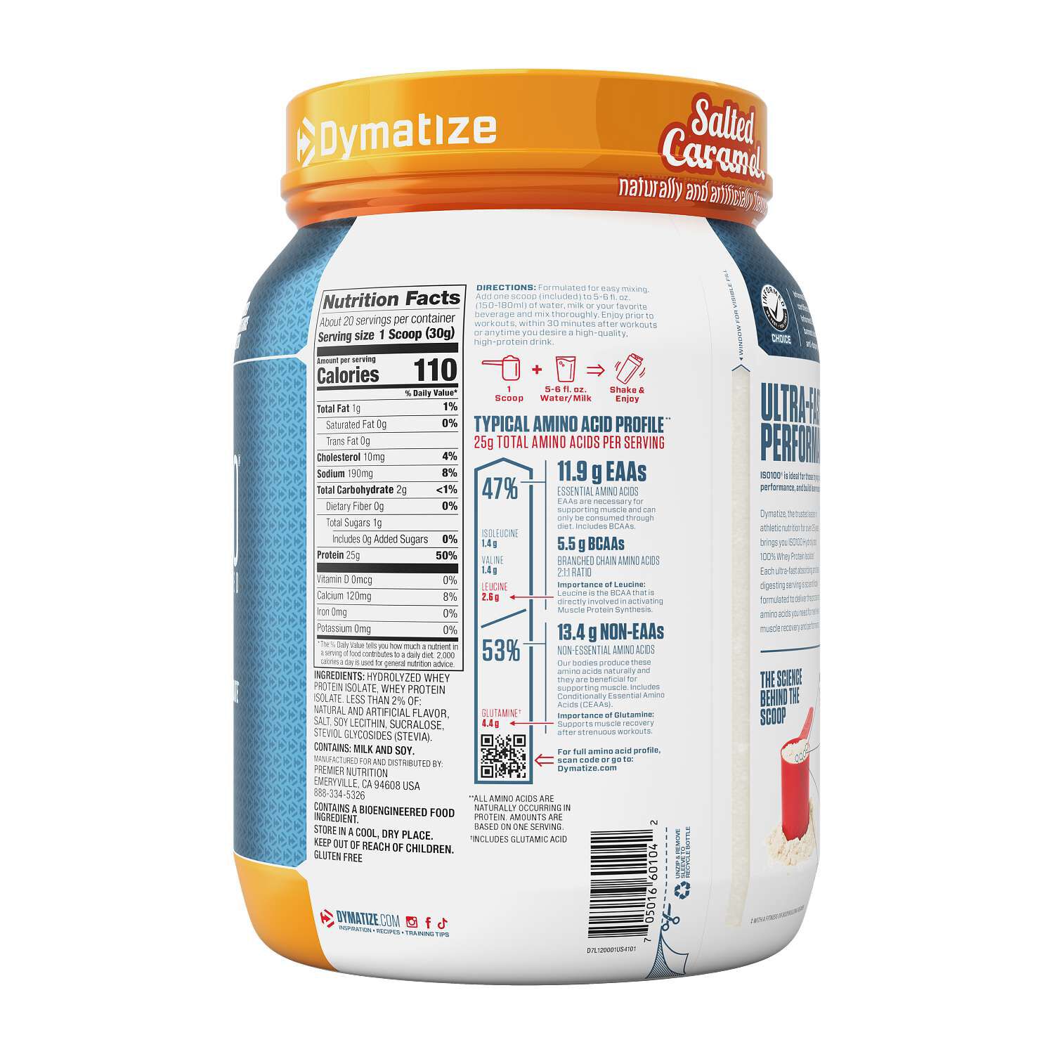 ISO100 Hydrolyzed - Salted Caramel (20 Servings) Salted Caramel | GNC