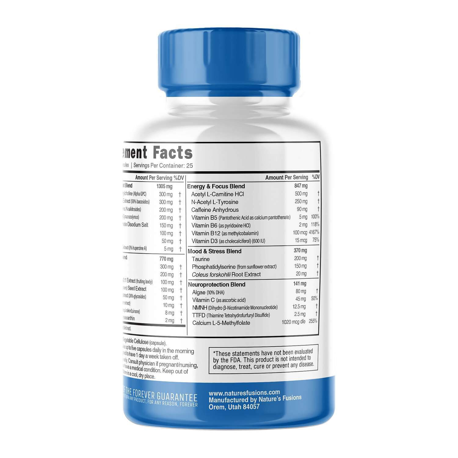 Ultimate Apex Brain - 125 Capsules (25 Servings)  | GNC