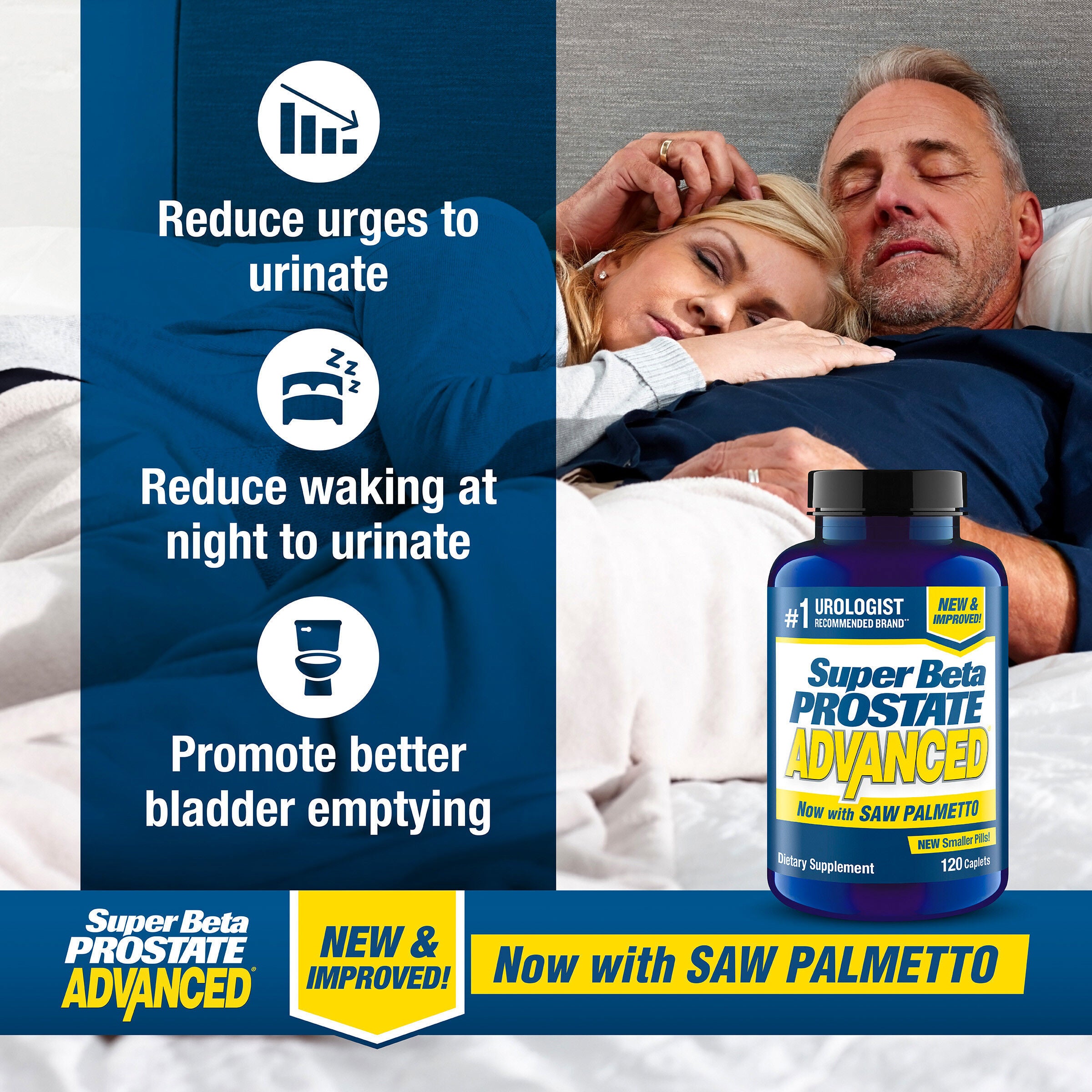 Super Beta Prostate Advanced - 120 Caplets (60 Servings)  | GNC