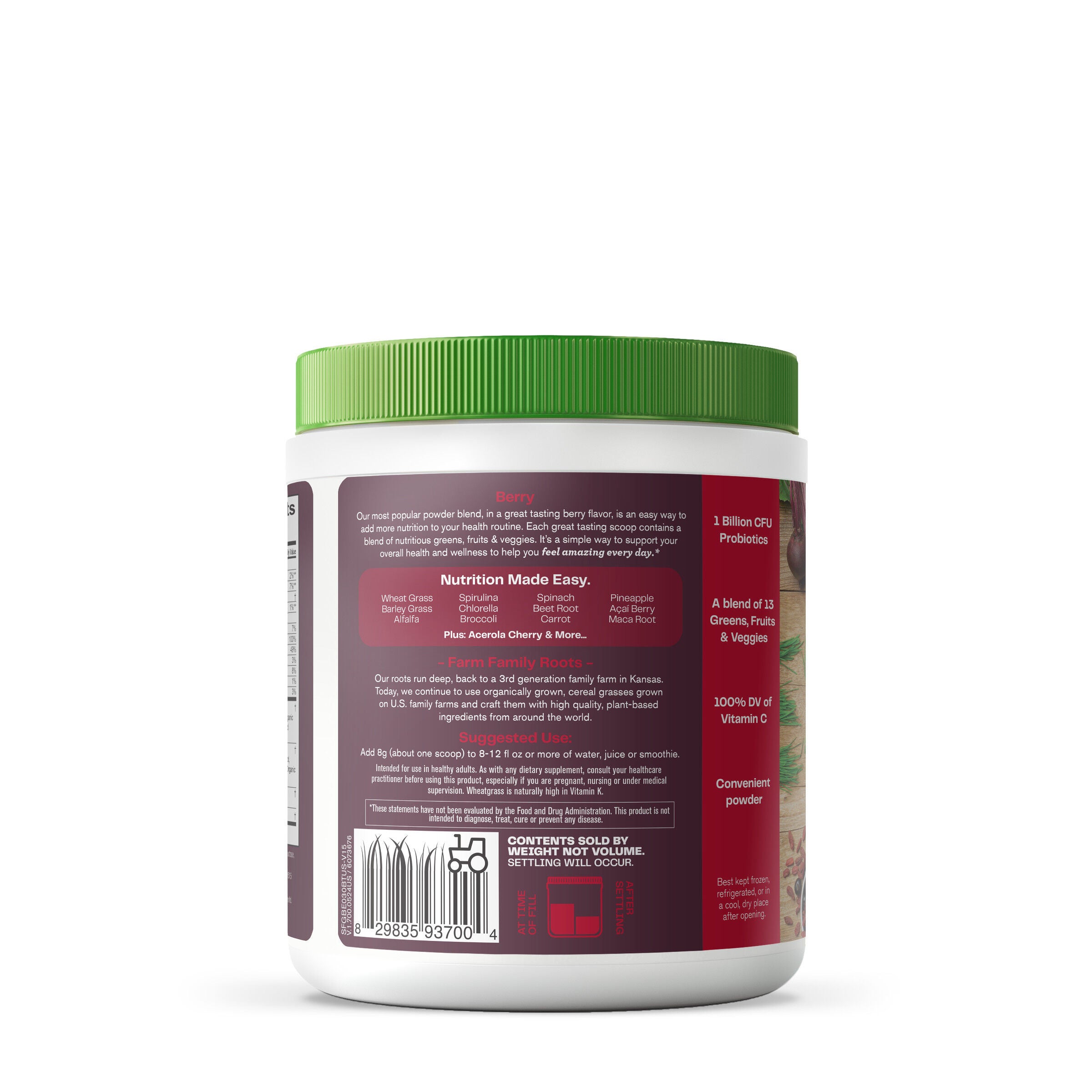 Greens Blend Superfood - Berry - 8.5 oz. (30 Servings) Berry | GNC