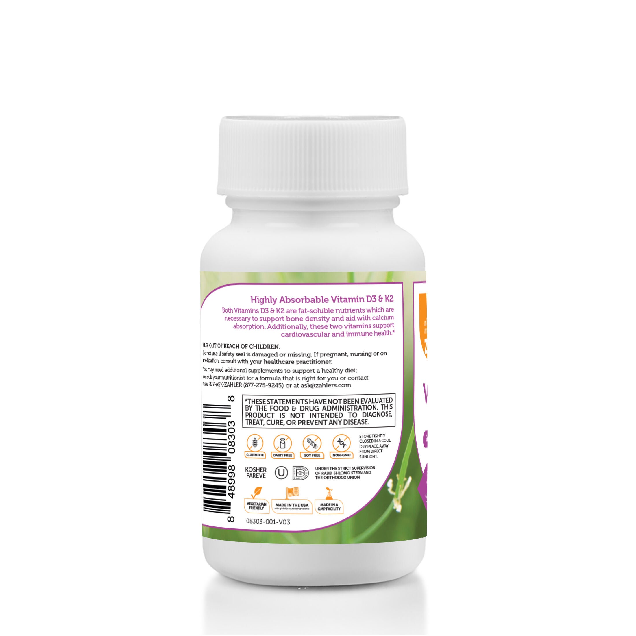 Vitamin D3 &amp; K2 - 60 Capsules (60 Servings)  | GNC