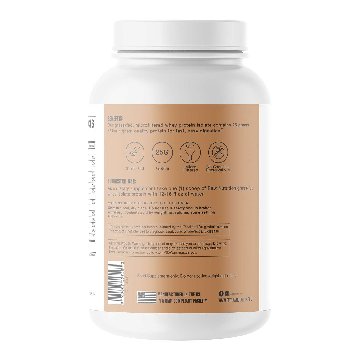Isolate Protein - Peanut Butter (25 Servings)