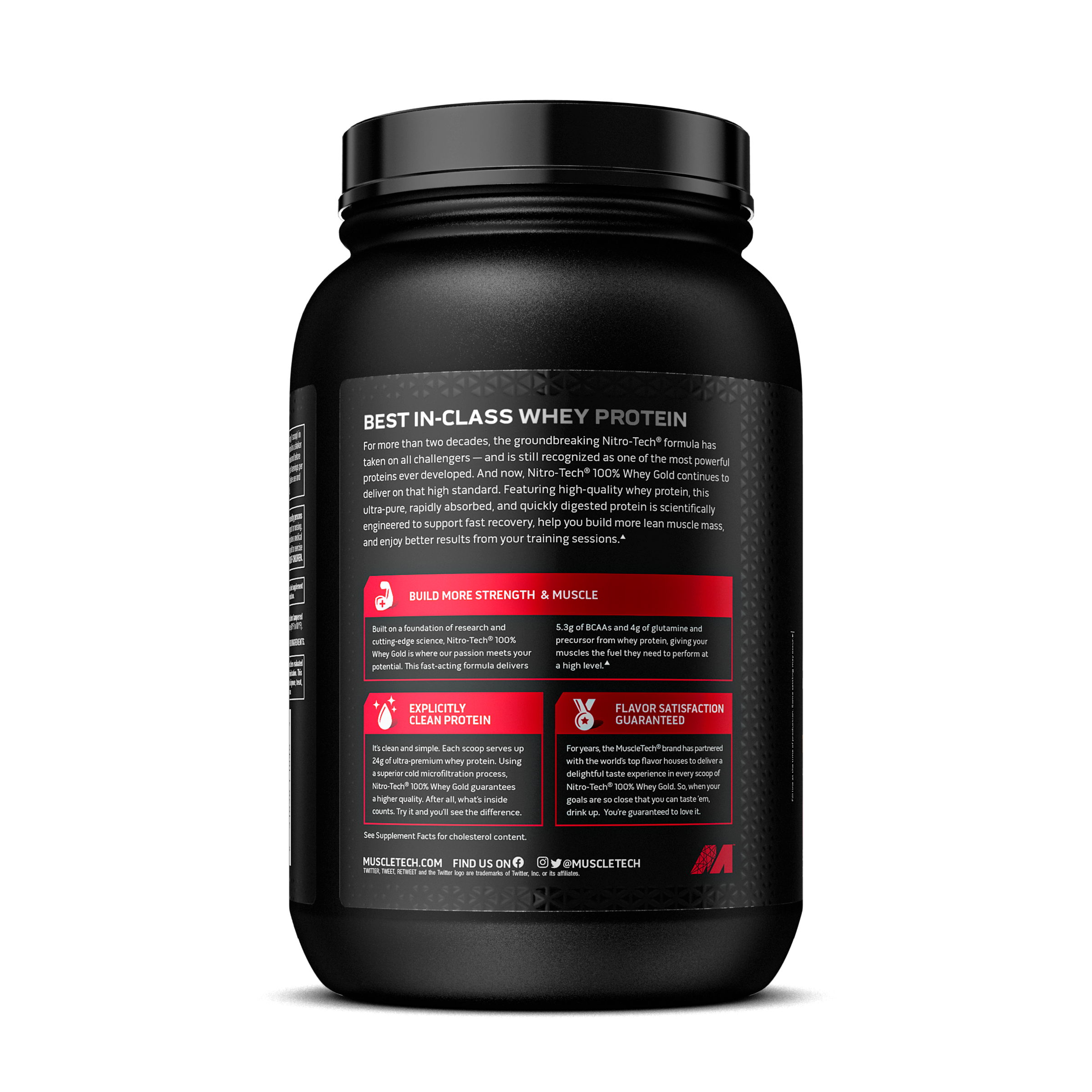 Nitro-Tech&trade; 100% Whey Gold - Strawberry Shortcake &#40;28 Servings&#41;  | GNC