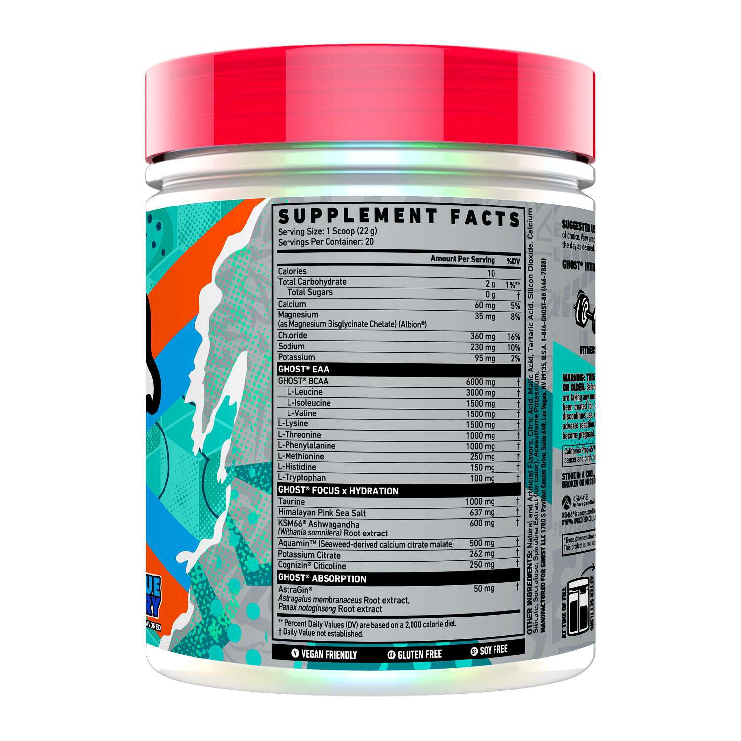 Intra EAA BCAA Hydration - Blue Raspberry (20 Servings)