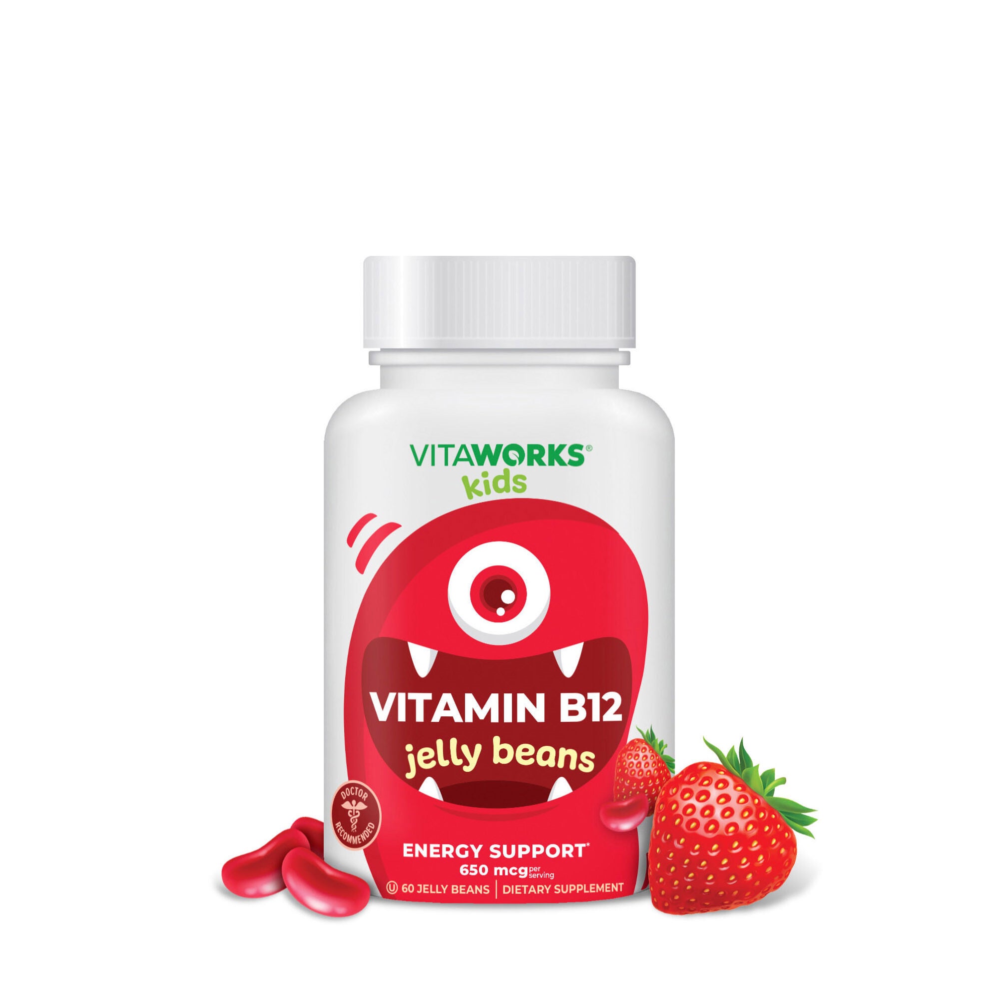VitaWorks Kids Vitamin B12 650 mcg Berry Blast Flavor