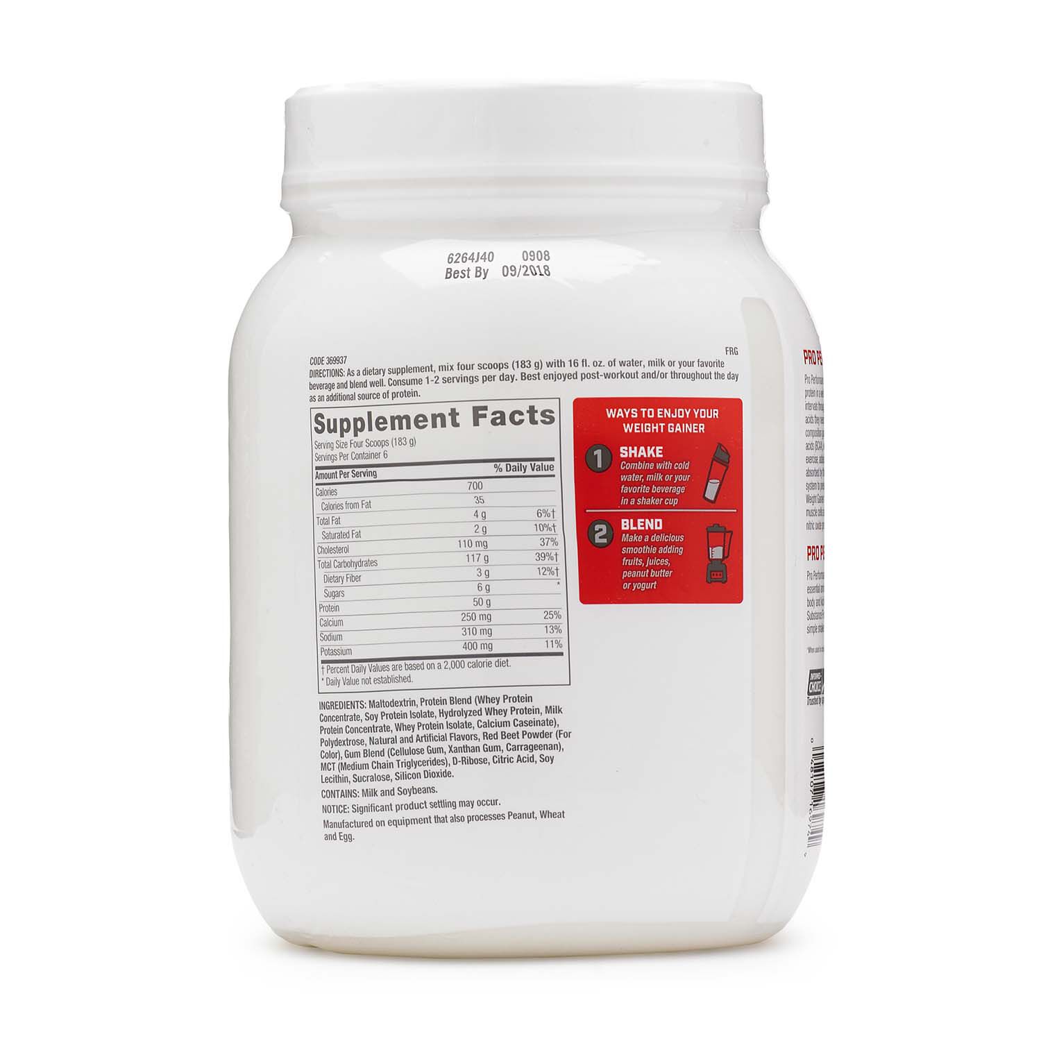 Weight Gainer - Strawberries and Cream - 6 Servings